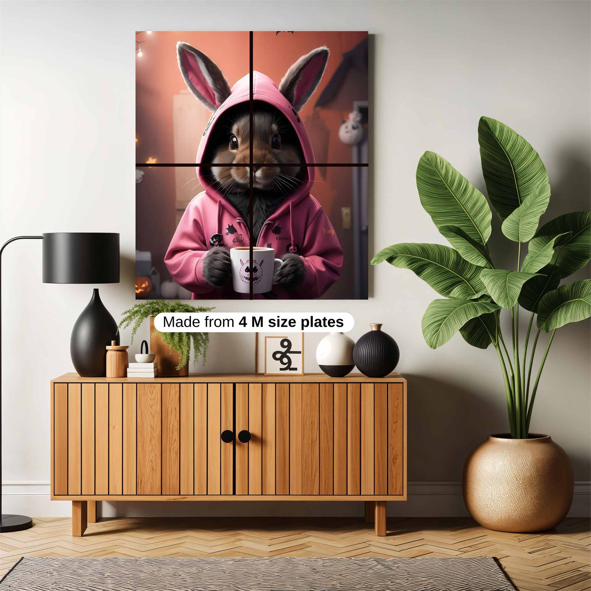 Bunny Cozy Safe Wall Magnetic / M