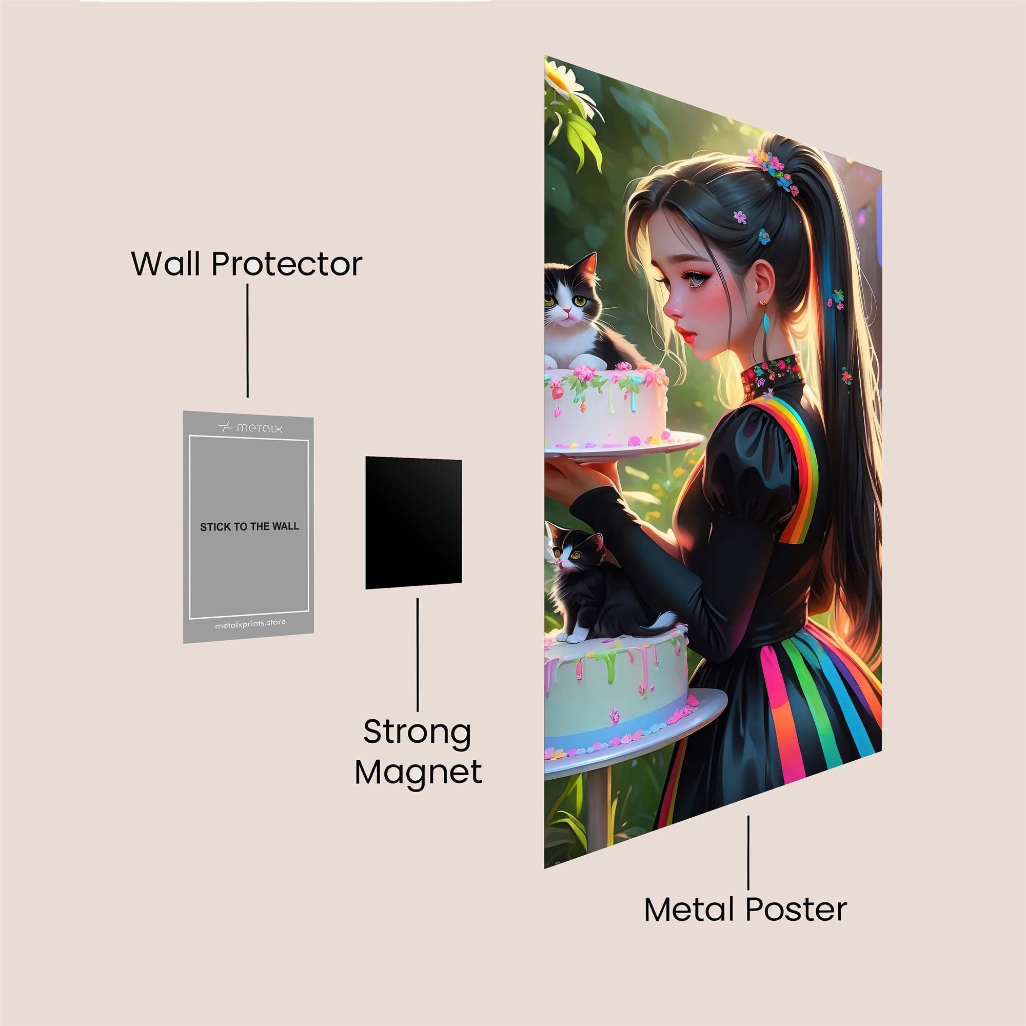 Catwhisker Joy Safe Wall Magnetic / M