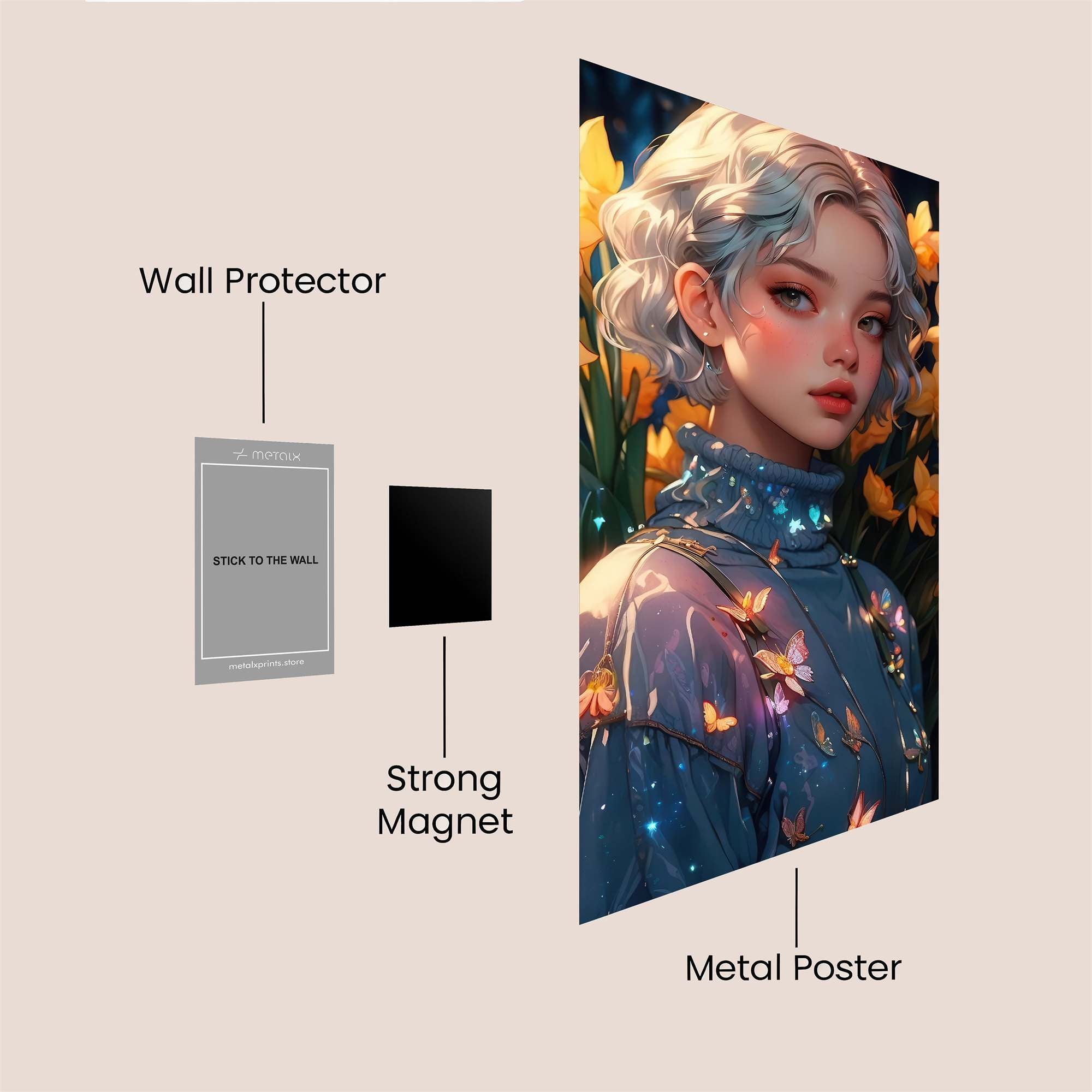 Daffodil Dream Safe Wall Magnetic / M