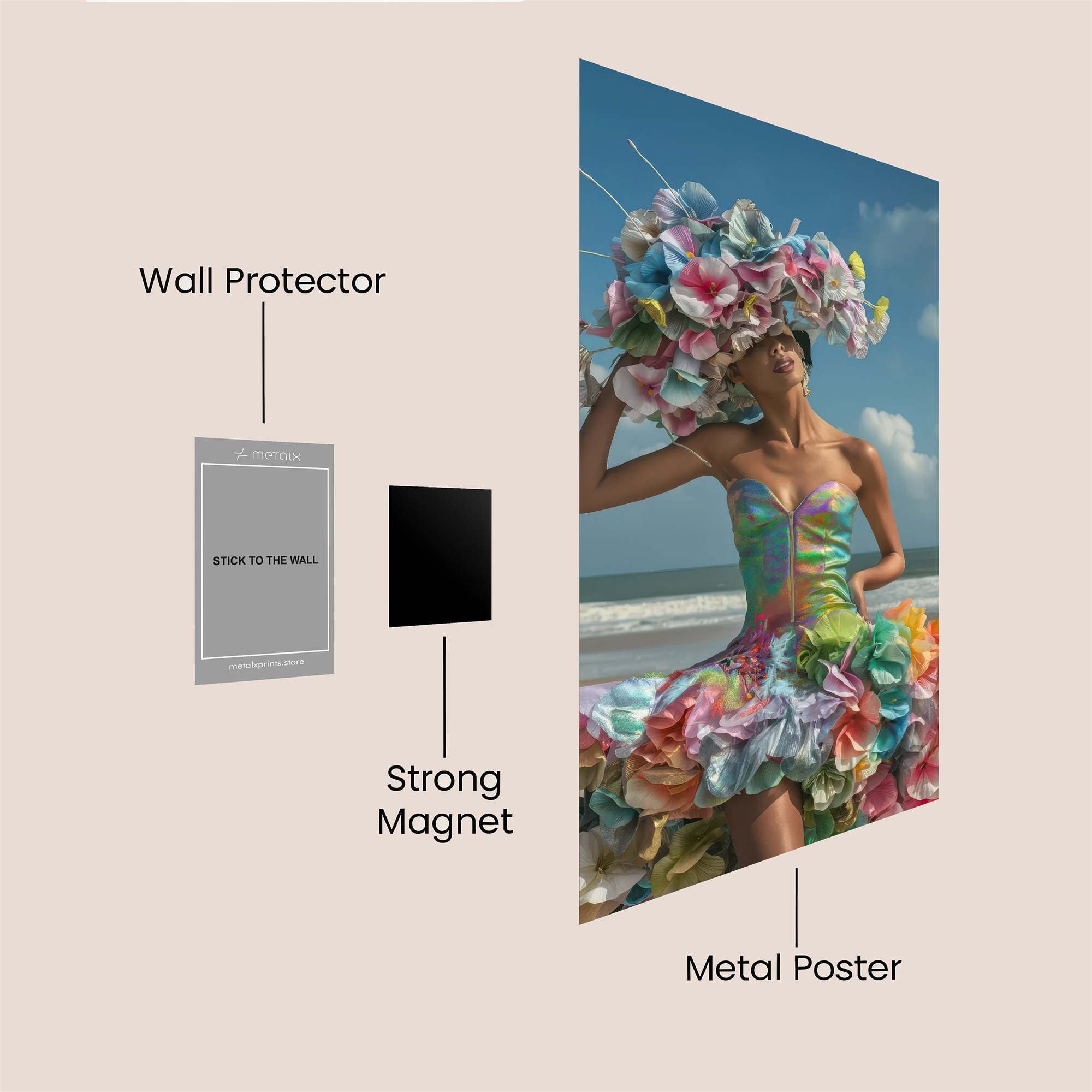 Beach Extravaganza Safe Wall Magnetic / M