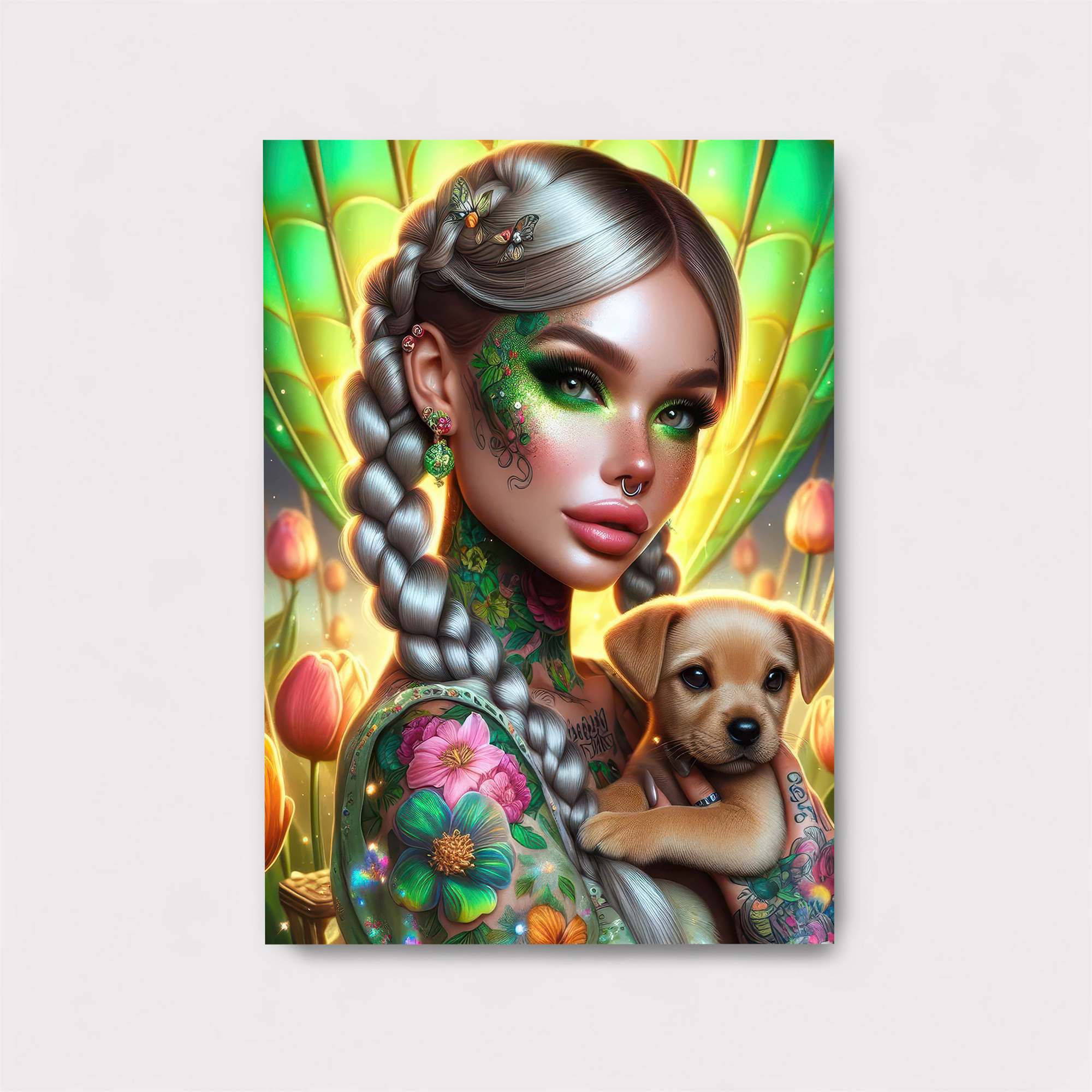 Floral Serenity Safe Wall Magnetic / M