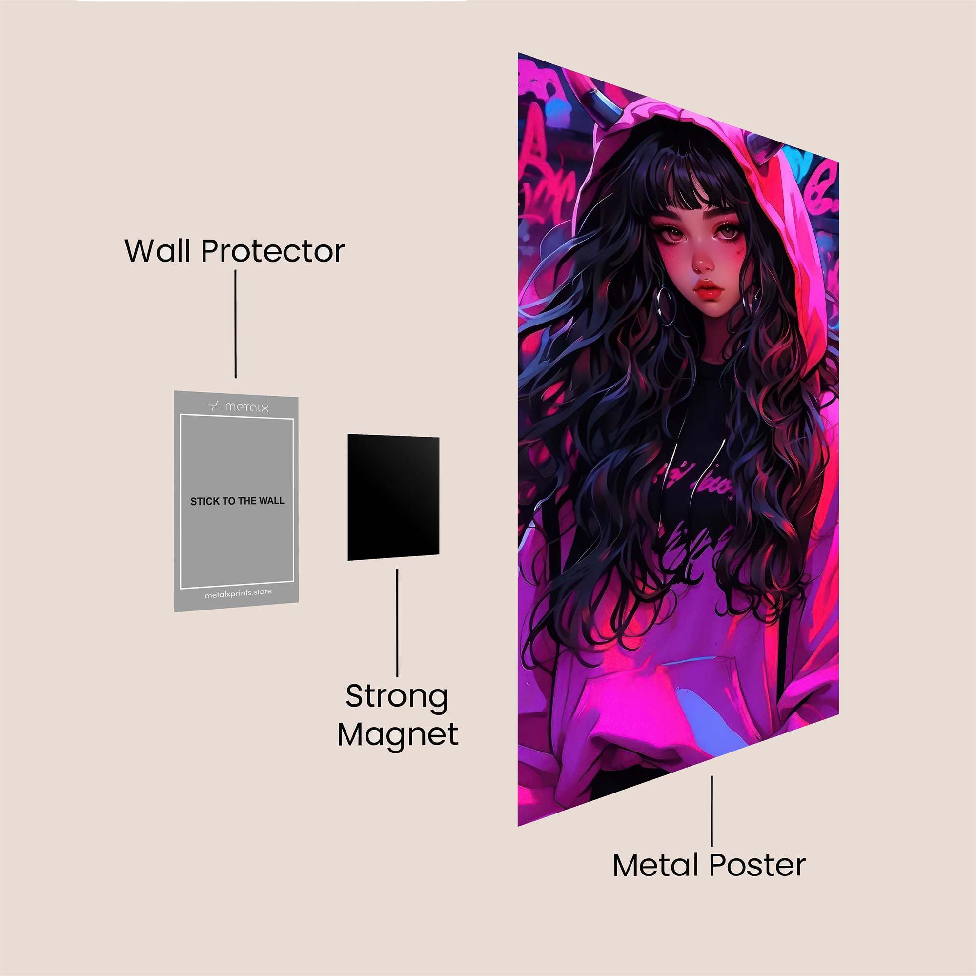 Devilish Aura Safe Wall Magnetic / M