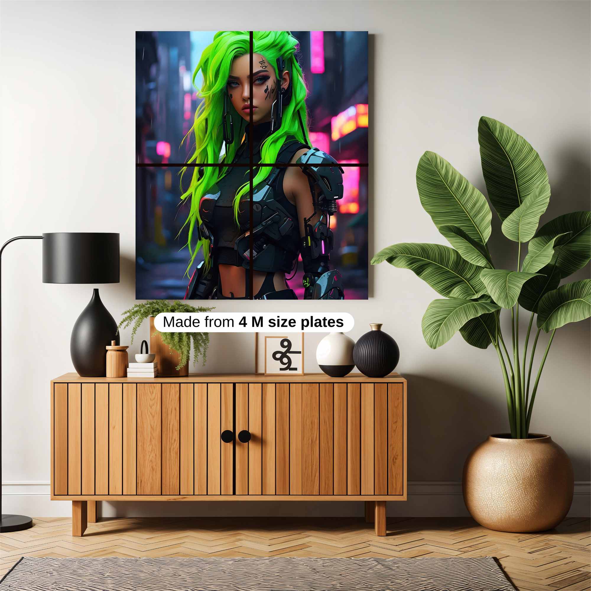 Neon Warrior Safe Wall Magnetic / M