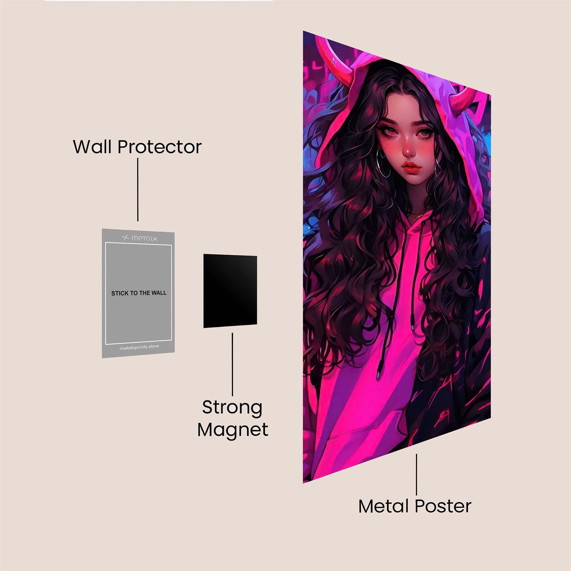 Devilish Vibe Safe Wall Magnetic / M