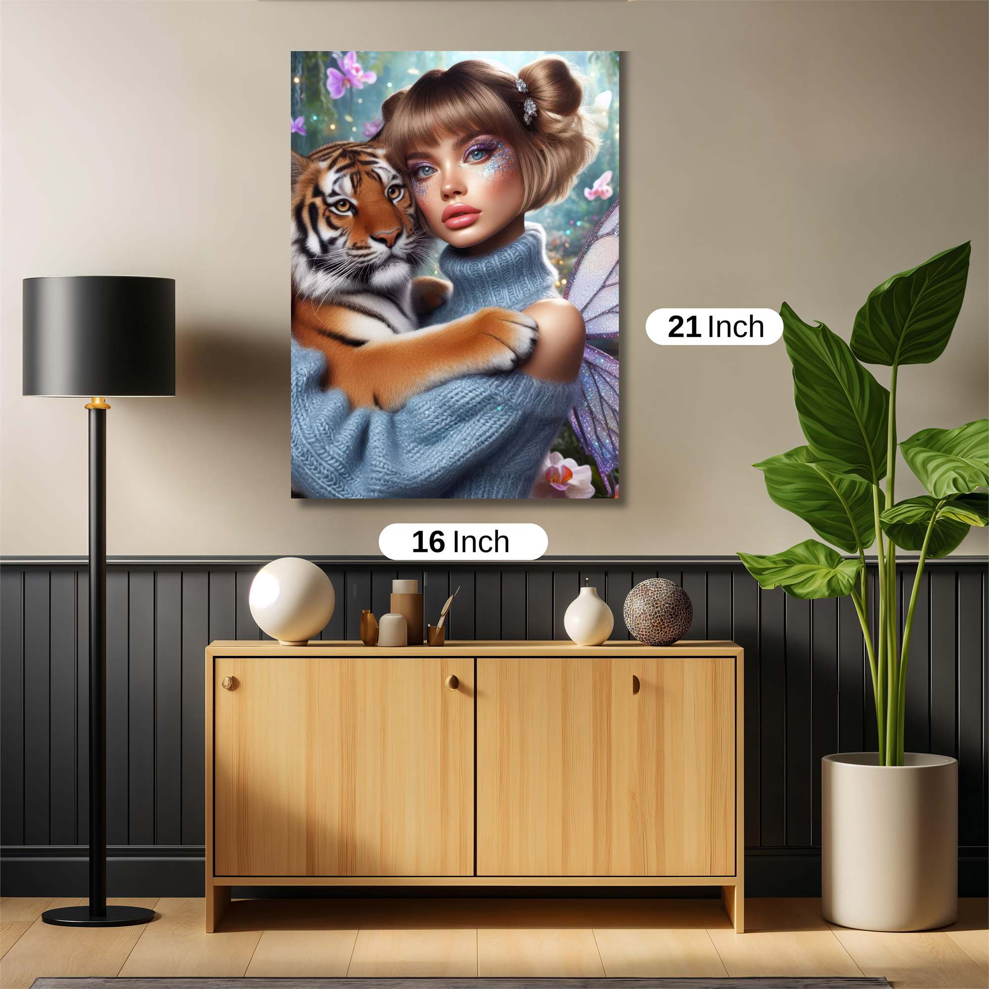 Tiger Whimsy Safe Wall Magnetic / M