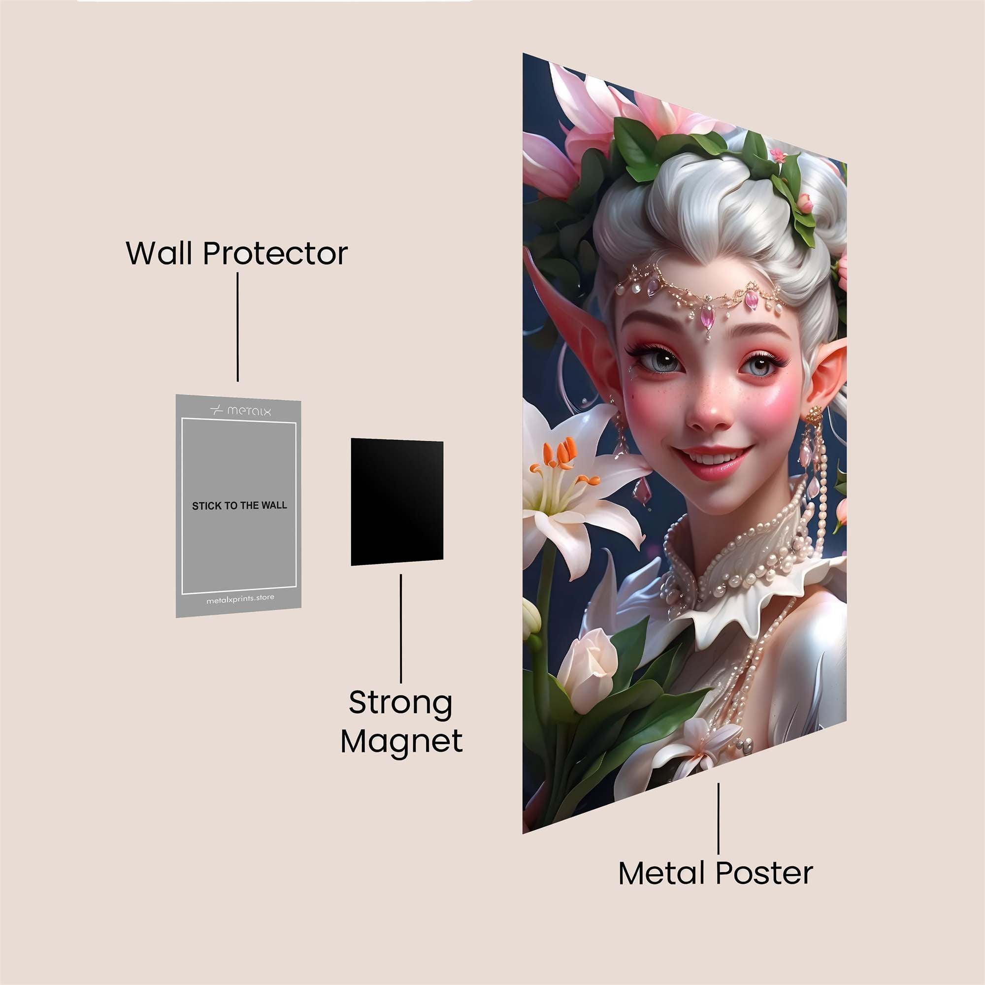 Elf Enchantress Safe Wall Magnetic / M