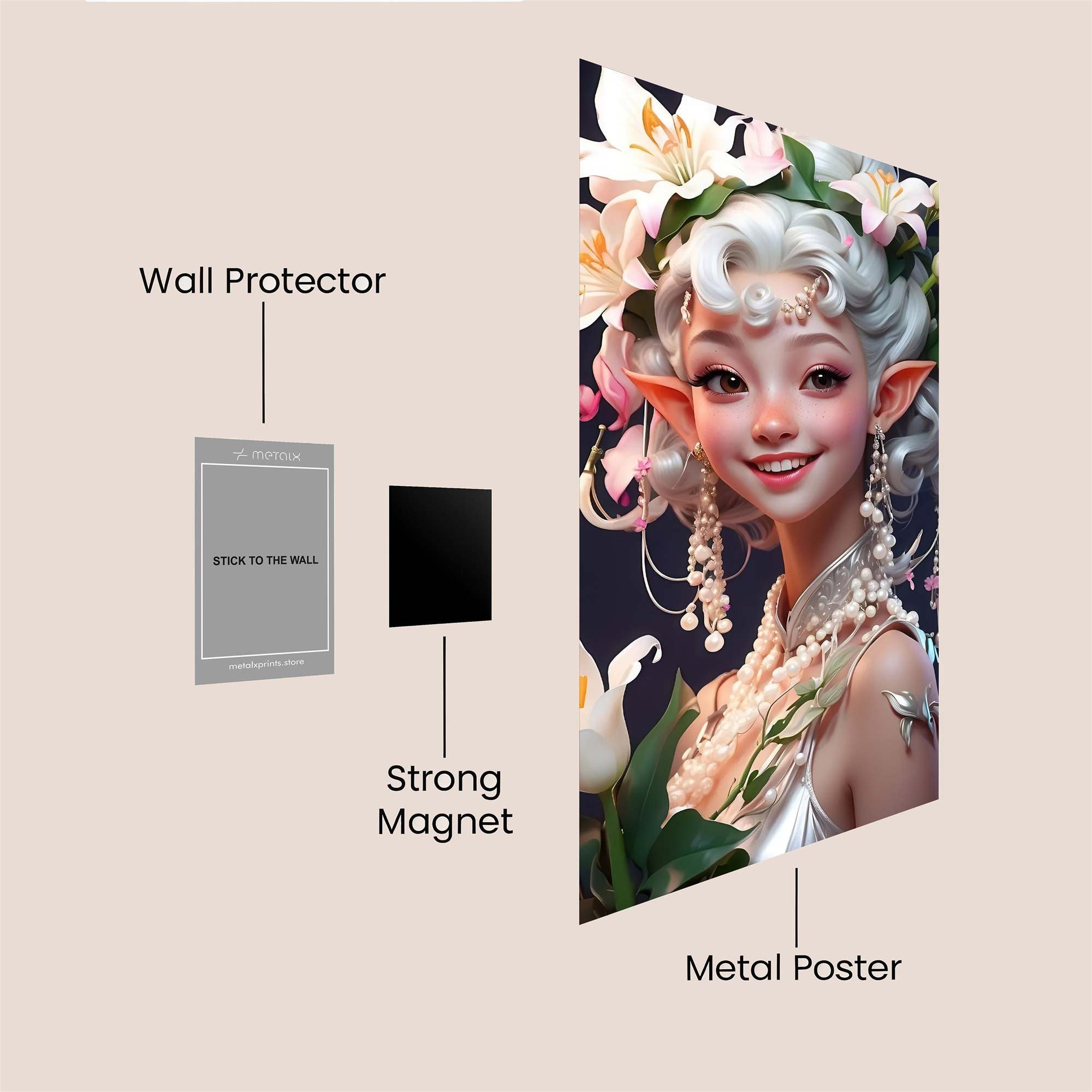 Fairy Elegance Safe Wall Magnetic / M