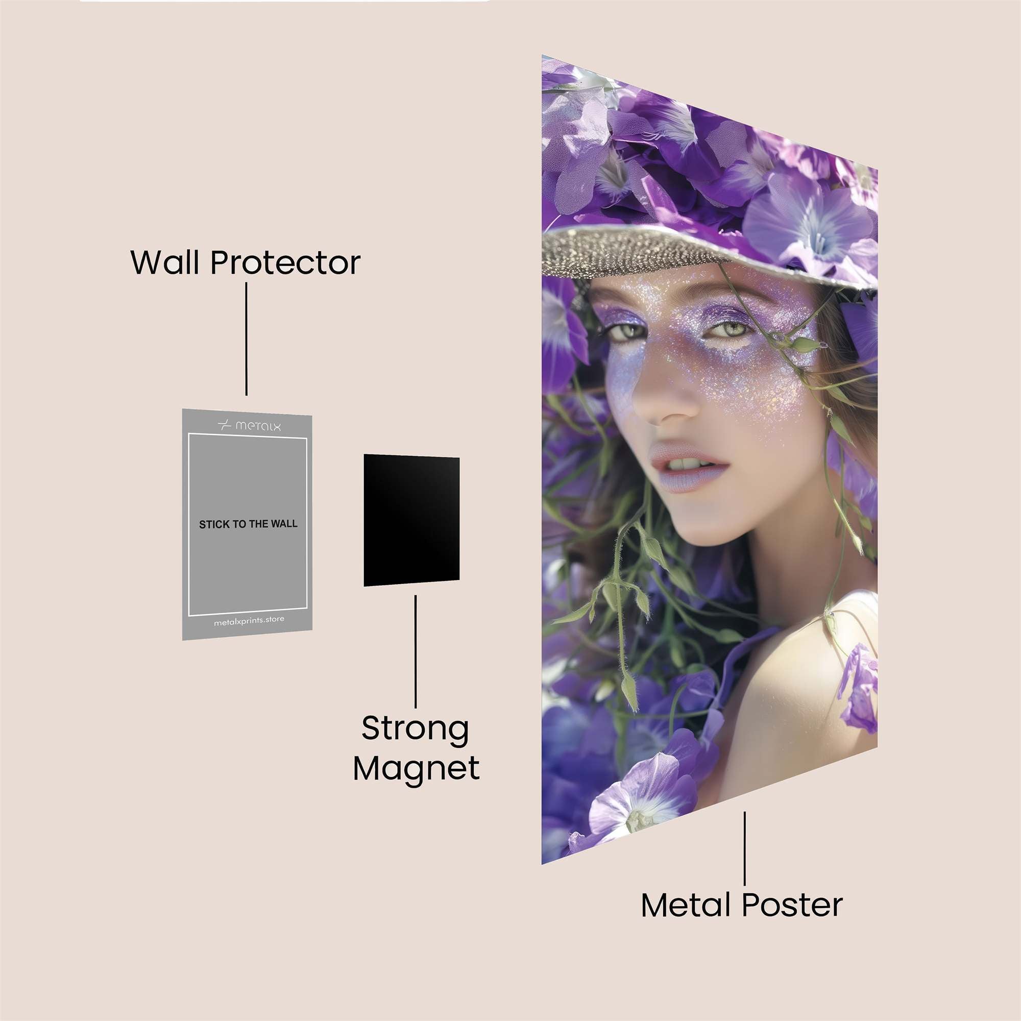 Flower Enchantment Safe Wall Magnetic / M