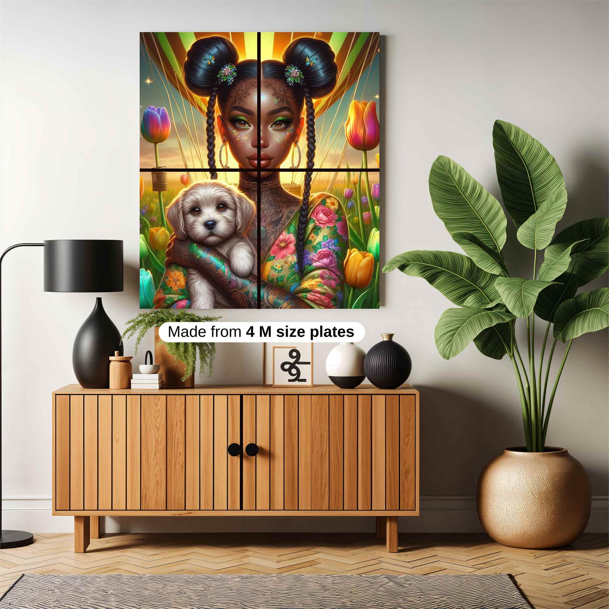 Tulip Tranquility Safe Wall Magnetic / M