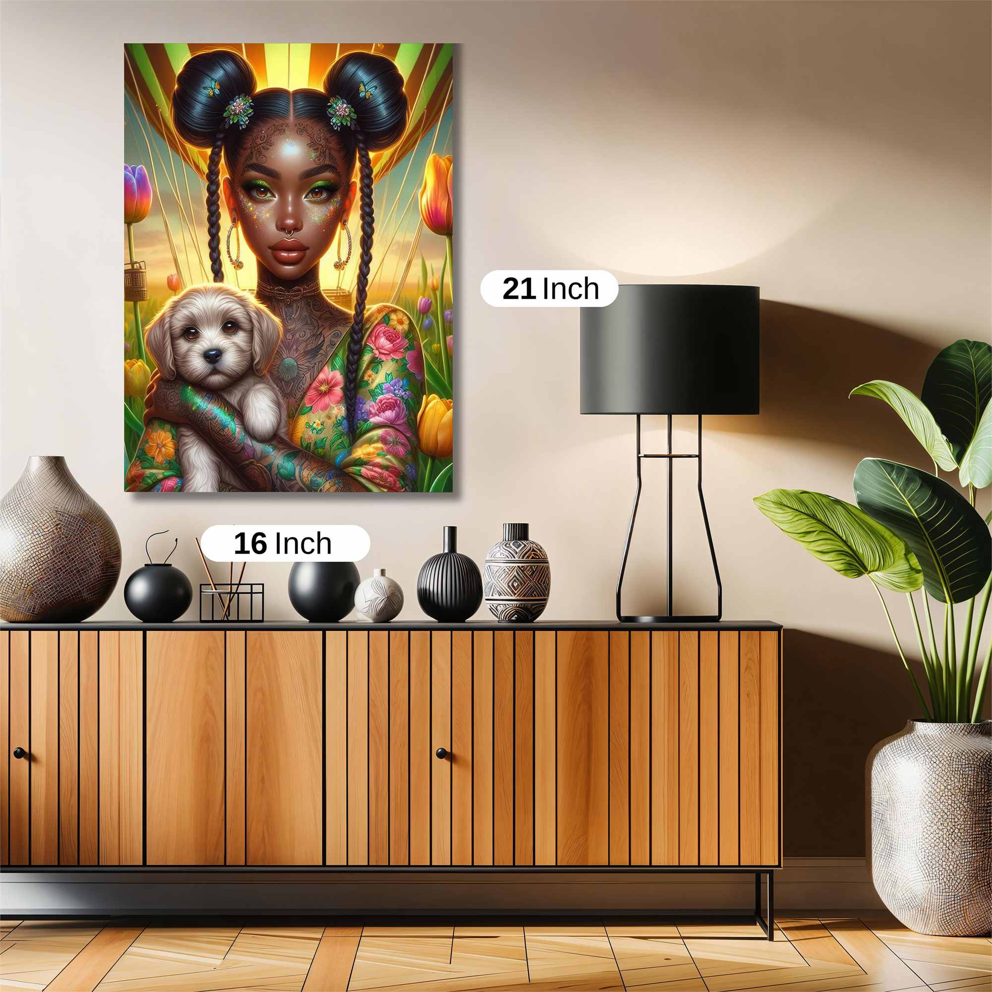 Tulip Tranquility Safe Wall Magnetic / M