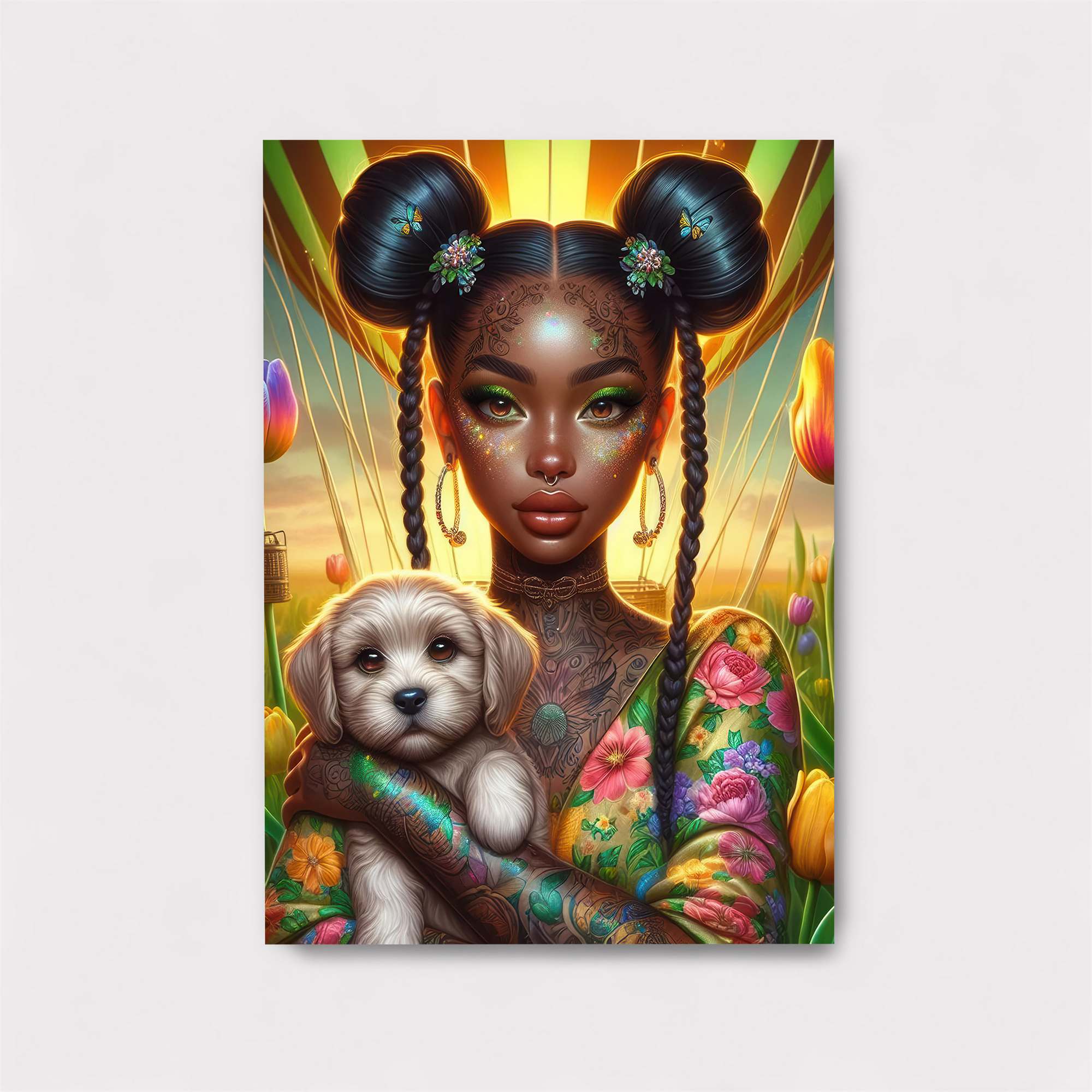 Tulip Tranquility Safe Wall Magnetic / M