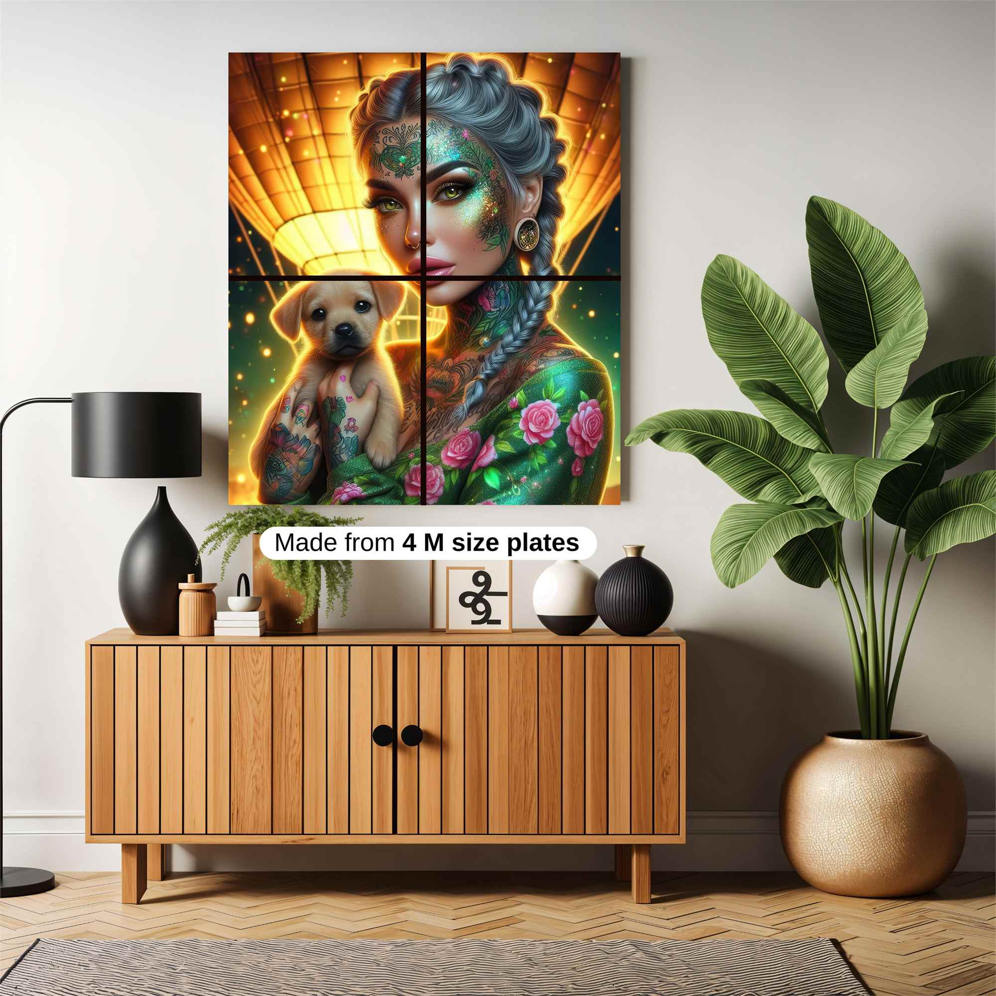 PuppyWhimsy Safe Wall Magnetic / M