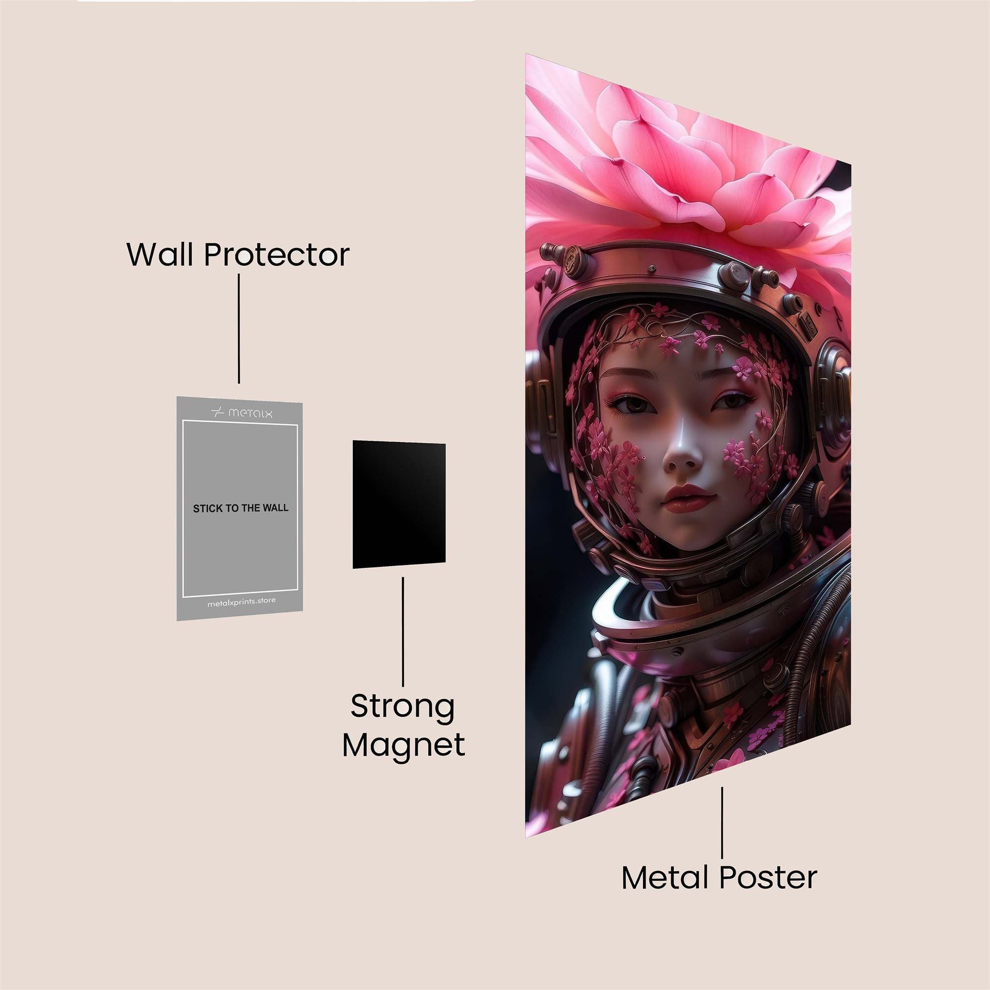 Flower Guardian Safe Wall Magnetic / M