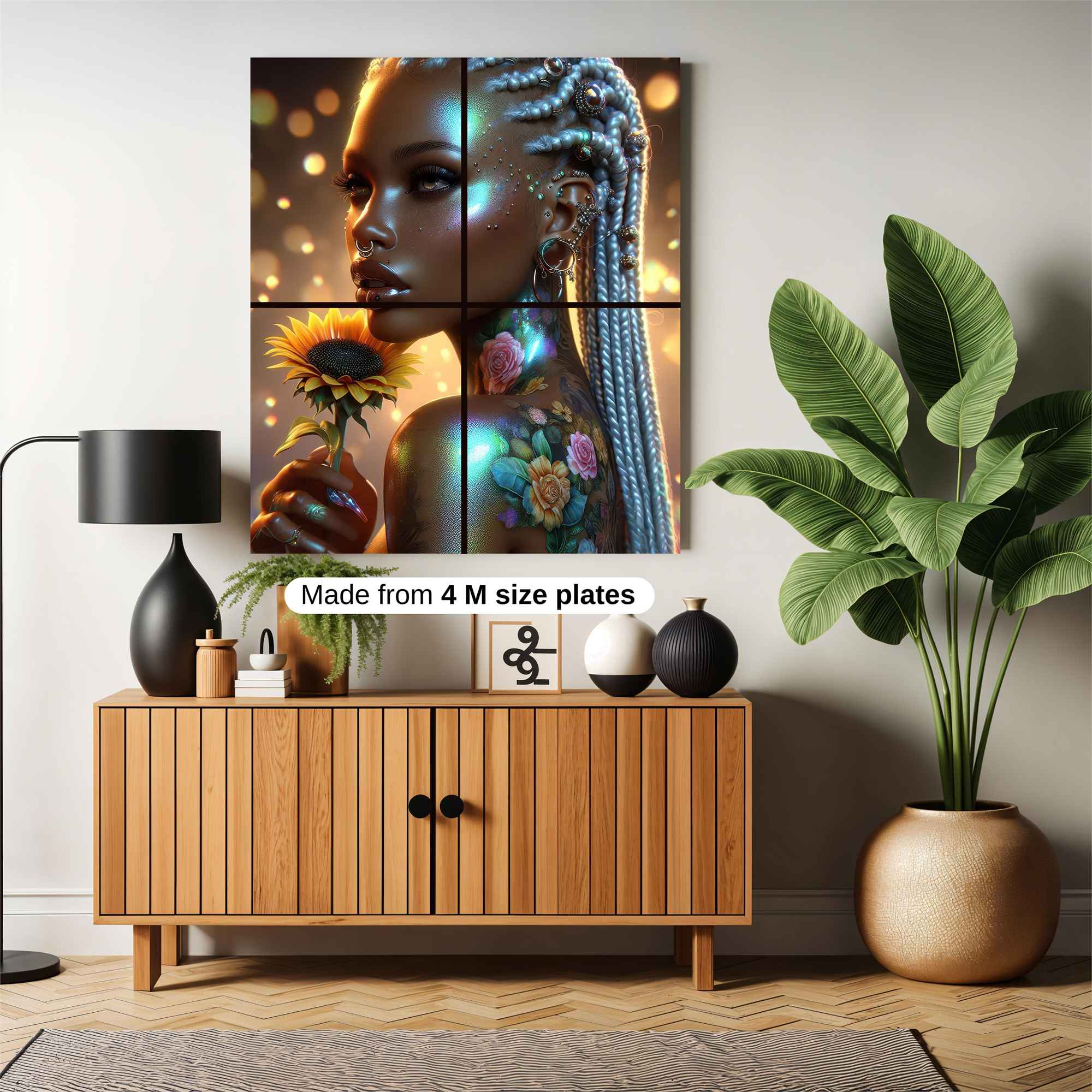 Sunflower Serenity Safe Wall Magnetic / M