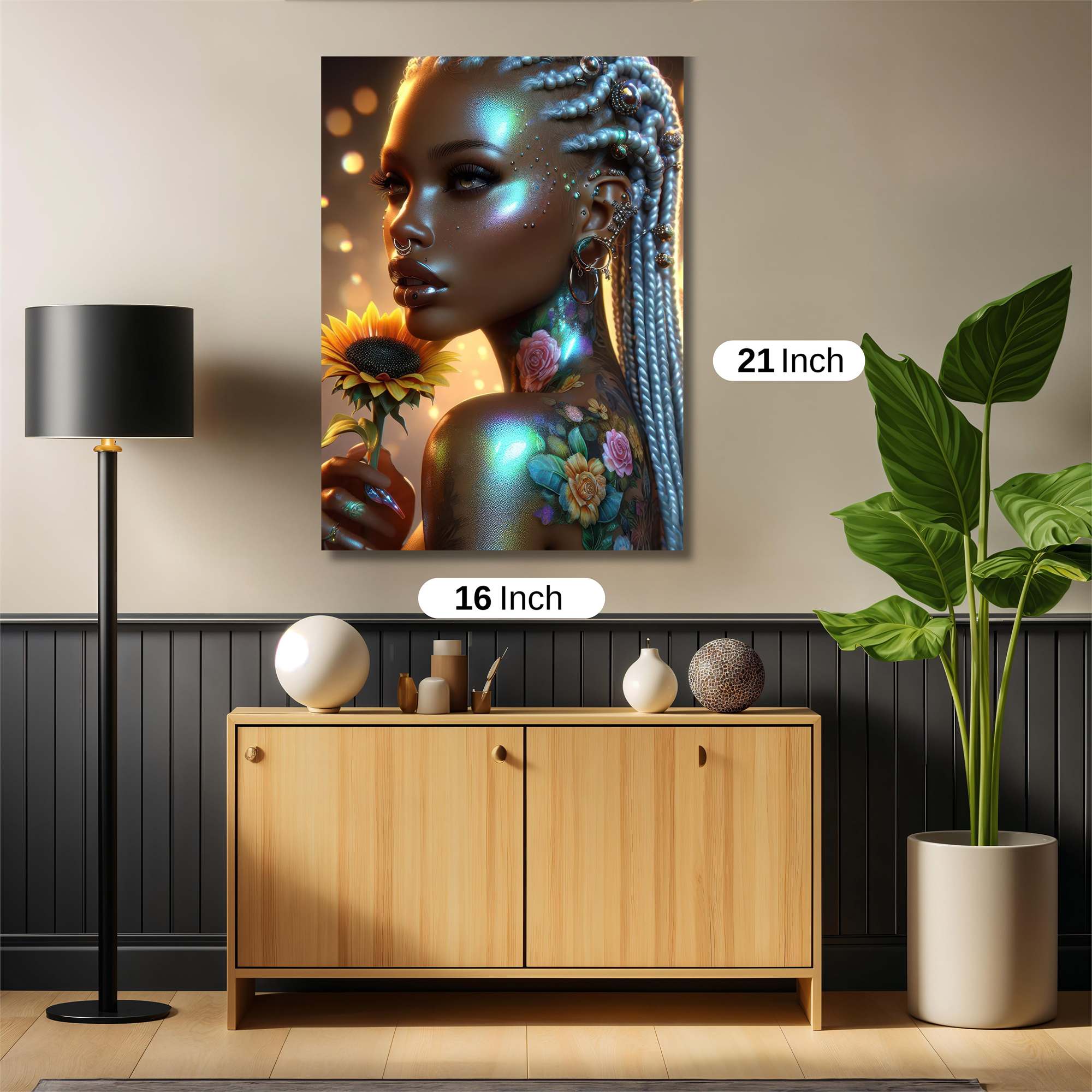 Sunflower Serenity Safe Wall Magnetic / M