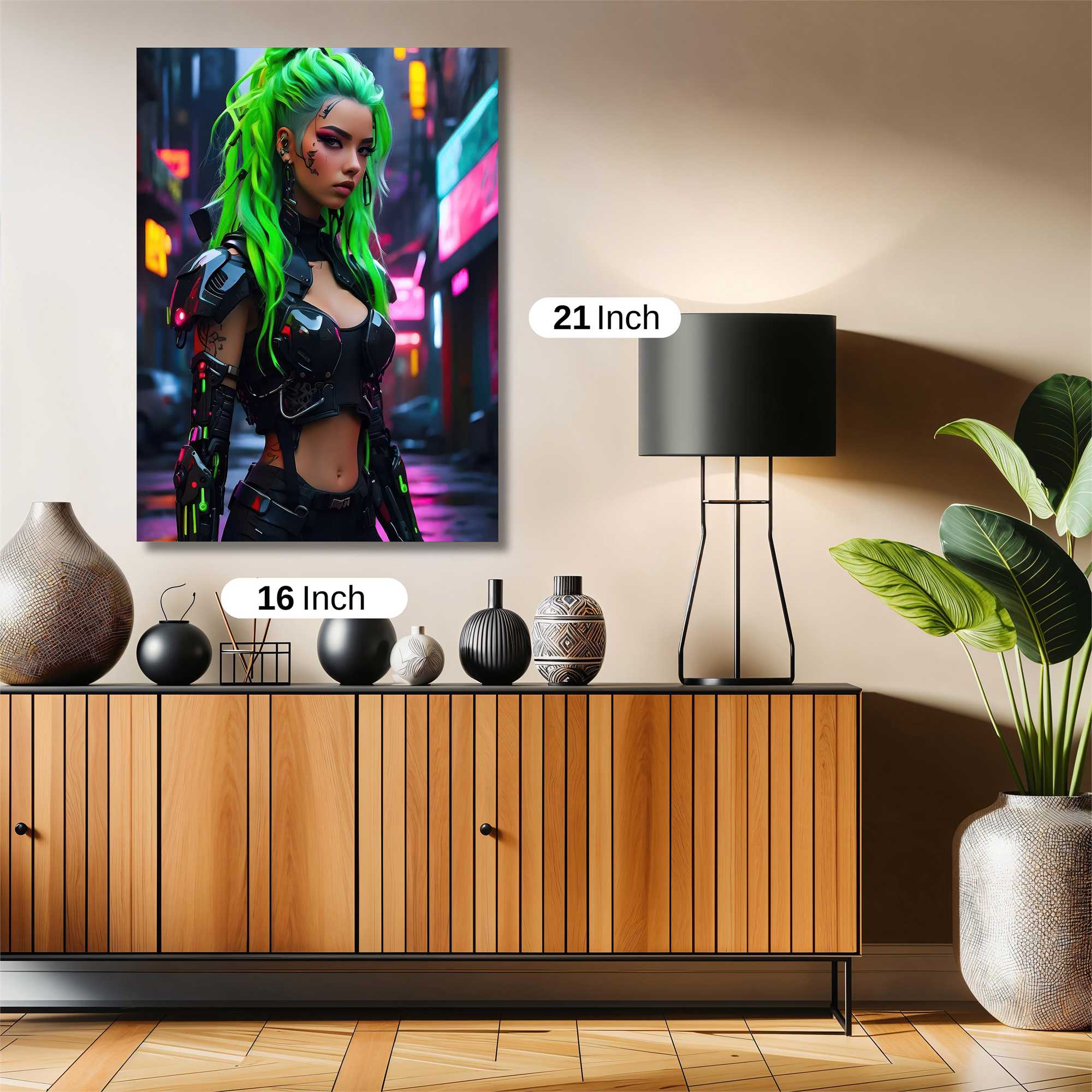 Cyberpunk Vixen Safe Wall Magnetic / M