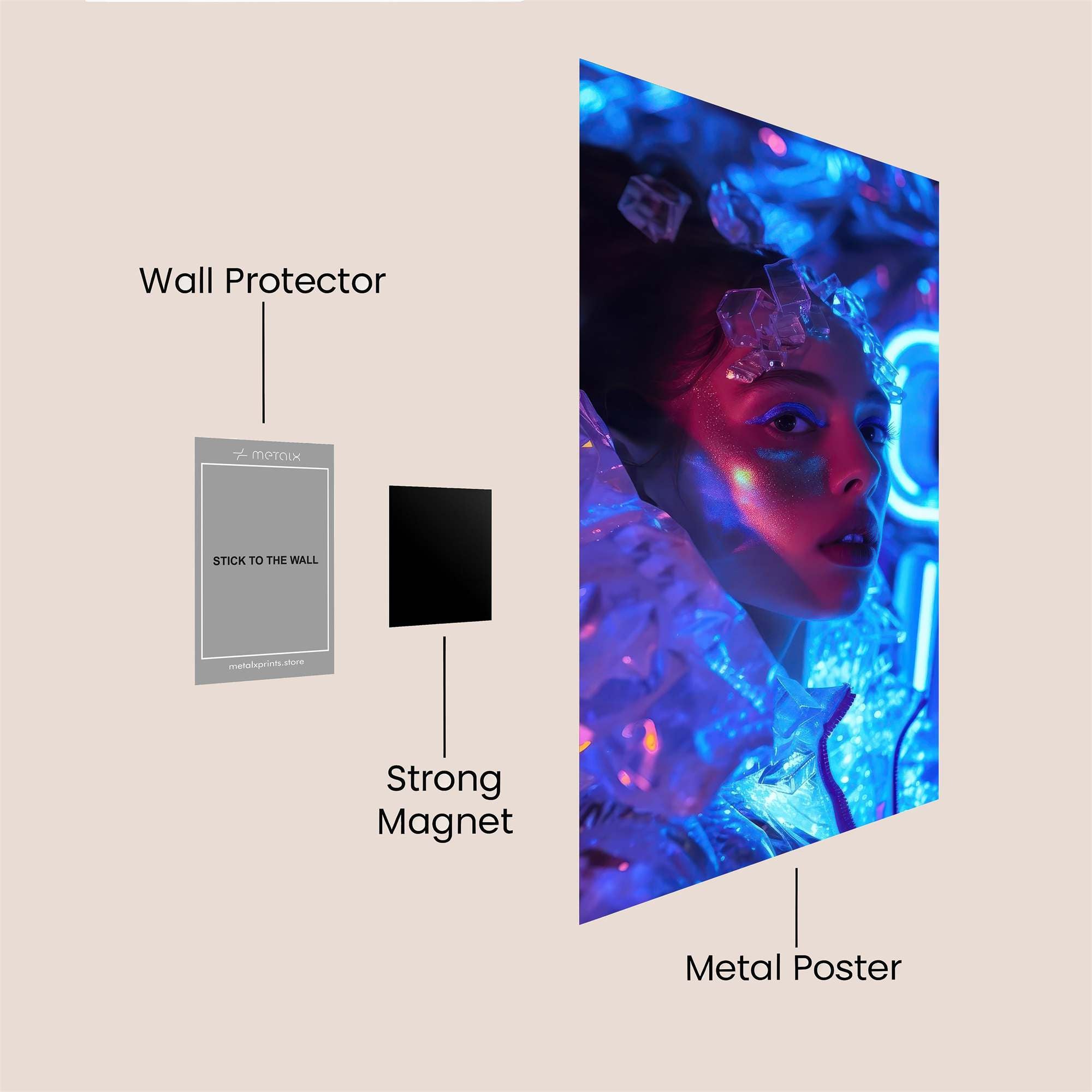 Neon Enigma Safe Wall Magnetic / M