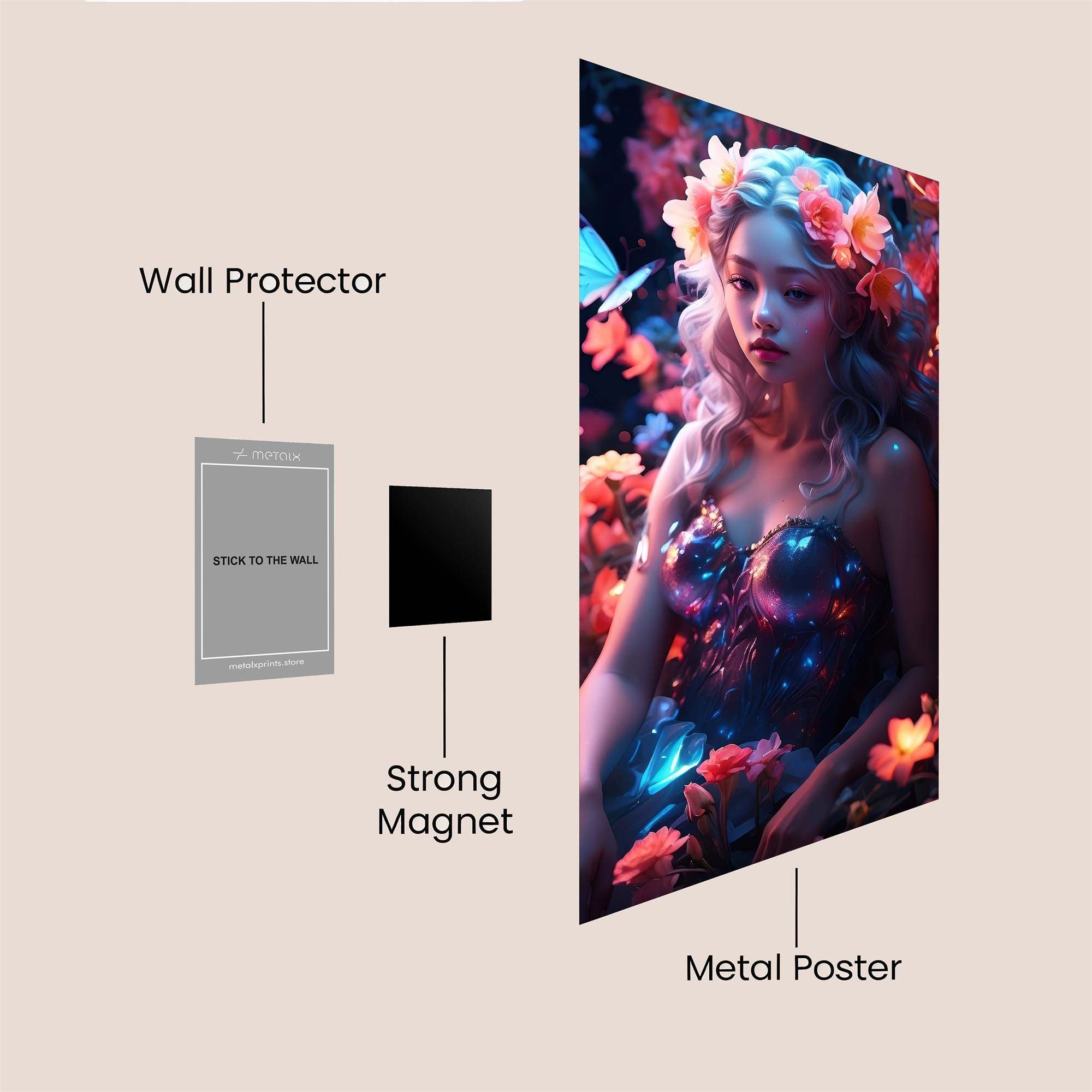 FlowerDream Safe Wall Magnetic / M