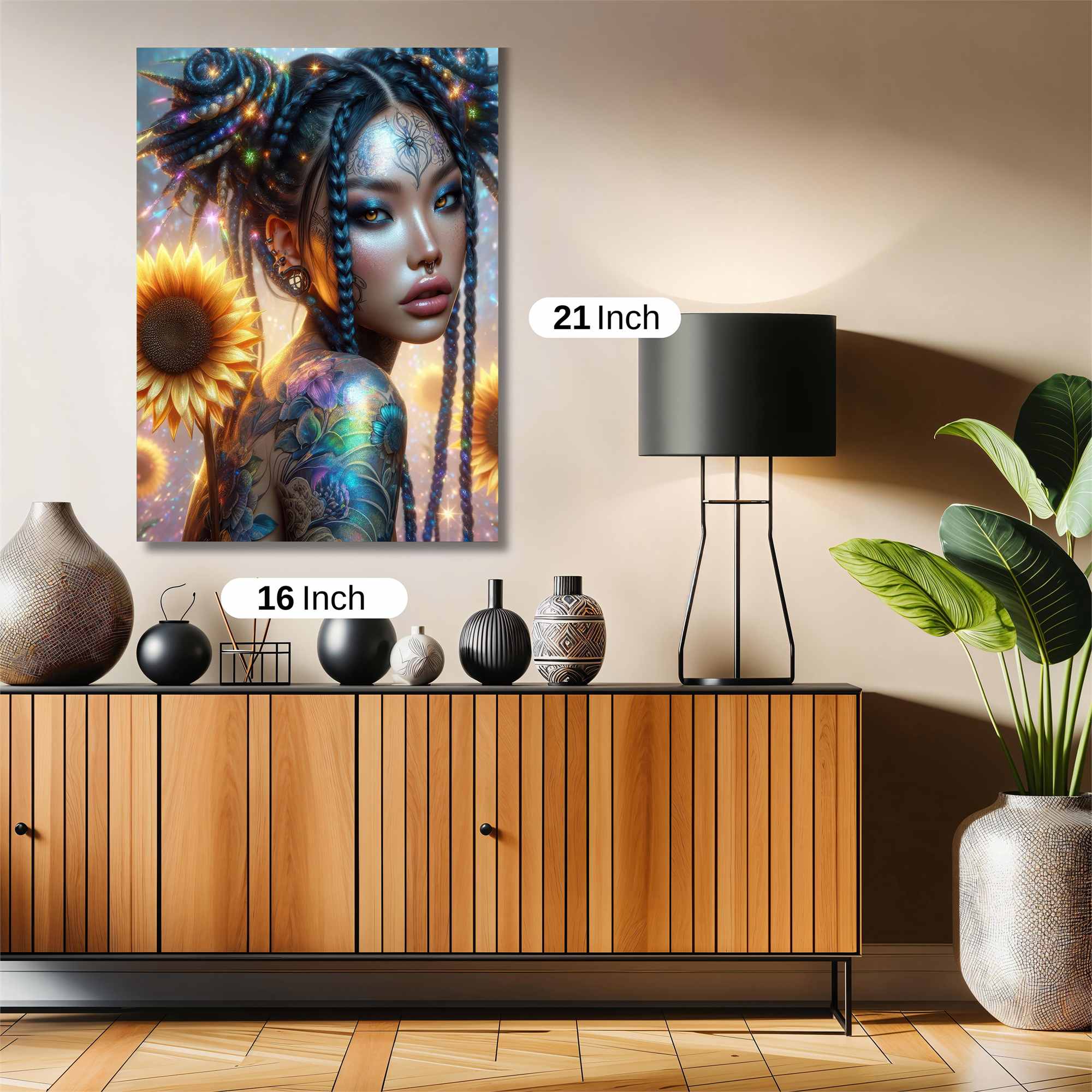 Sunflower Enchantment Safe Wall Magnetic / M