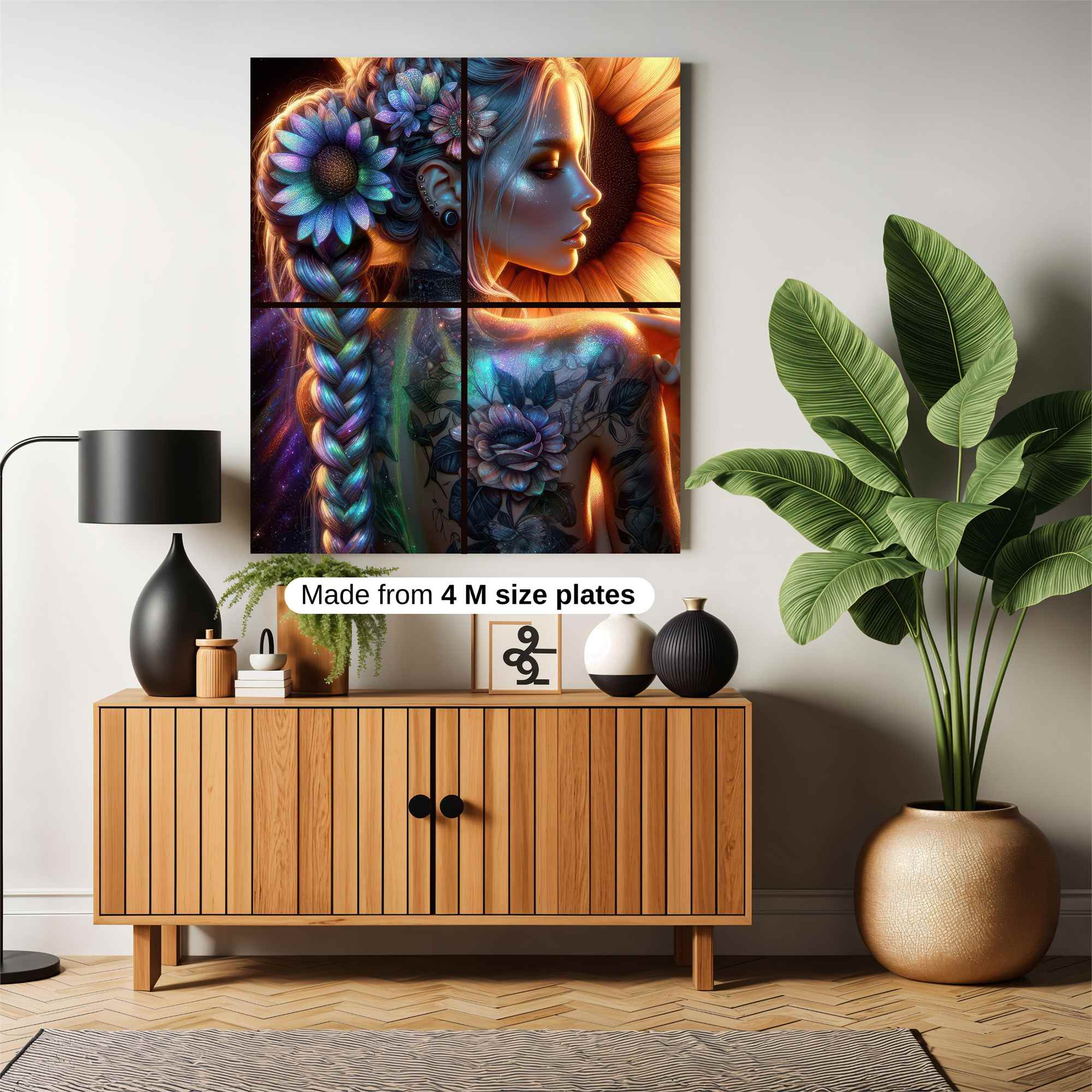 Sunflower Serenity Safe Wall Magnetic / M