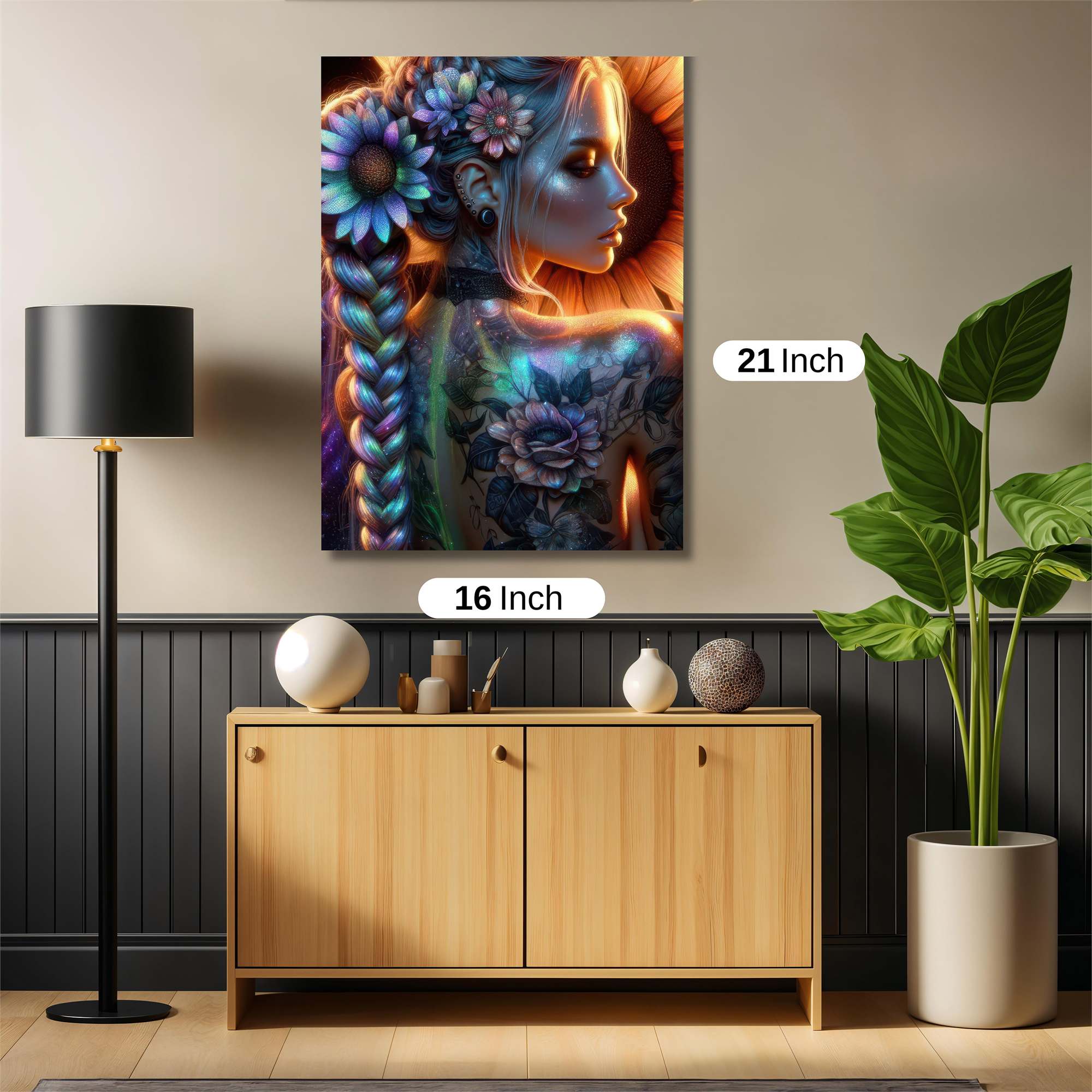 Sunflower Serenity Safe Wall Magnetic / M