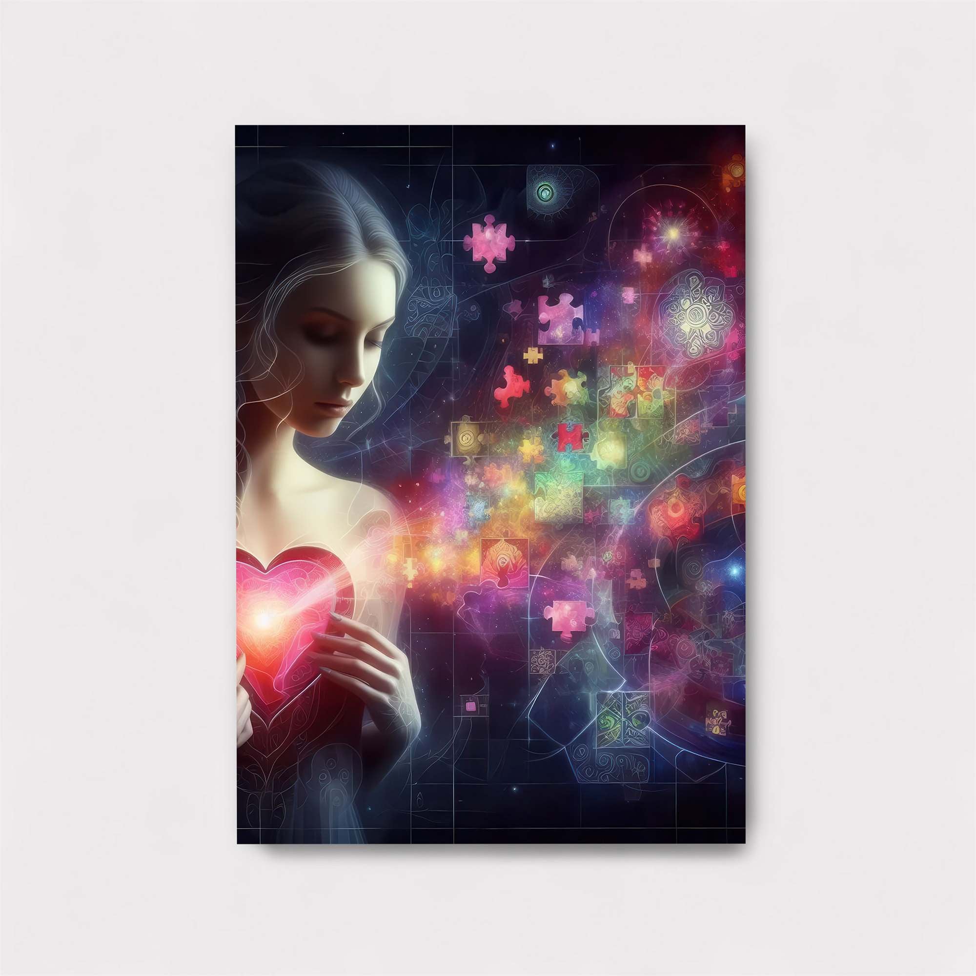 Heart Puzzle Safe Wall Magnetic / M