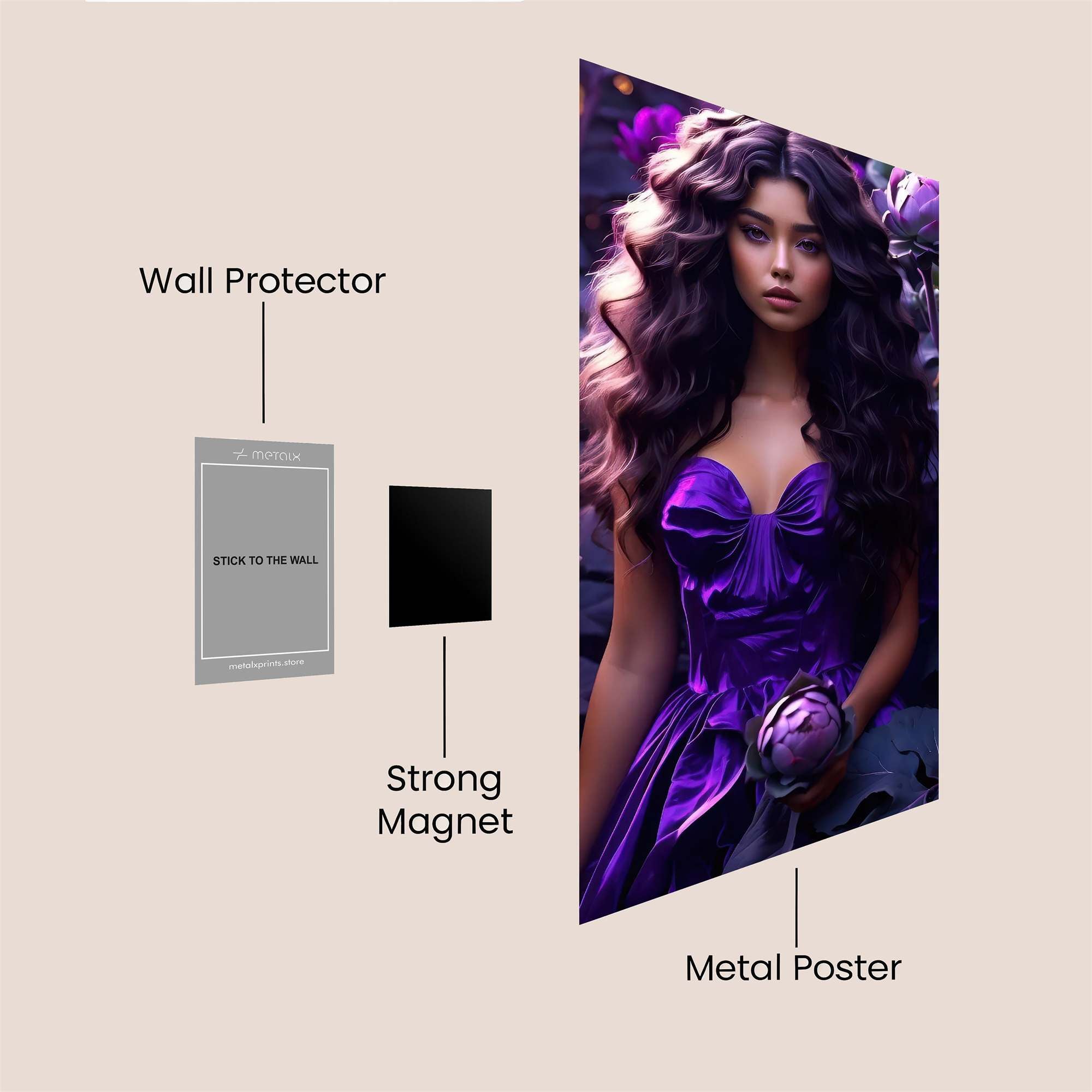 Lavender Enigma Safe Wall Magnetic / M