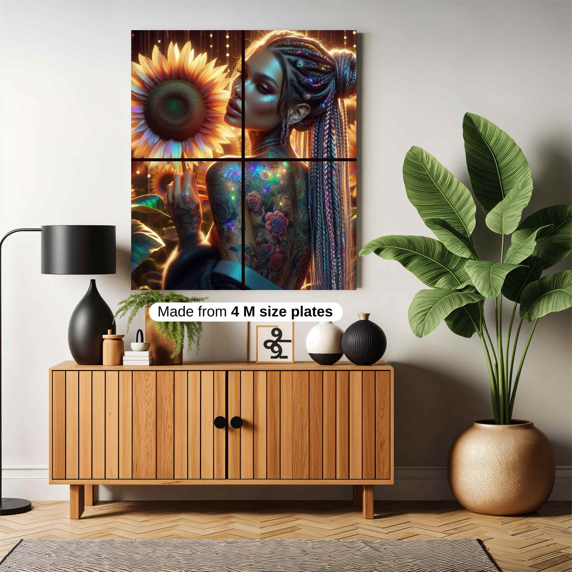 Sunflower Serenity Safe Wall Magnetic / M