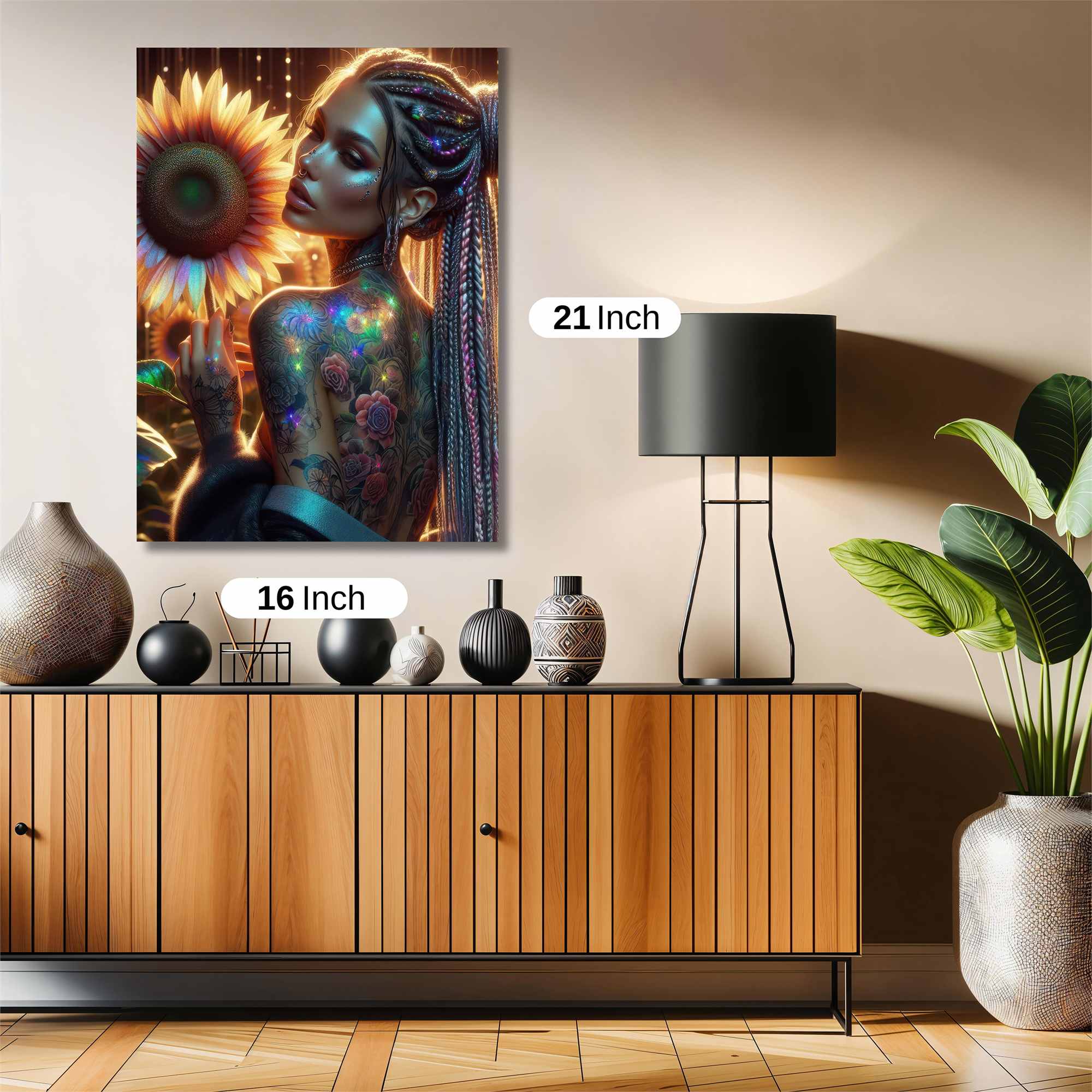 Sunflower Serenity Safe Wall Magnetic / M