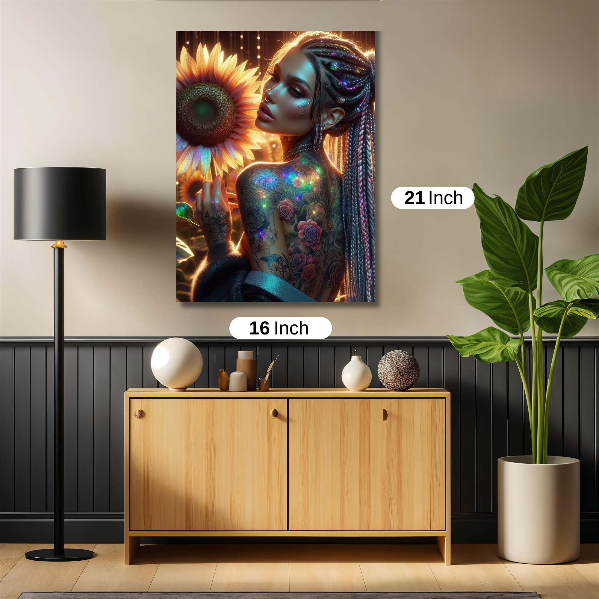 Sunflower Serenity Safe Wall Magnetic / M