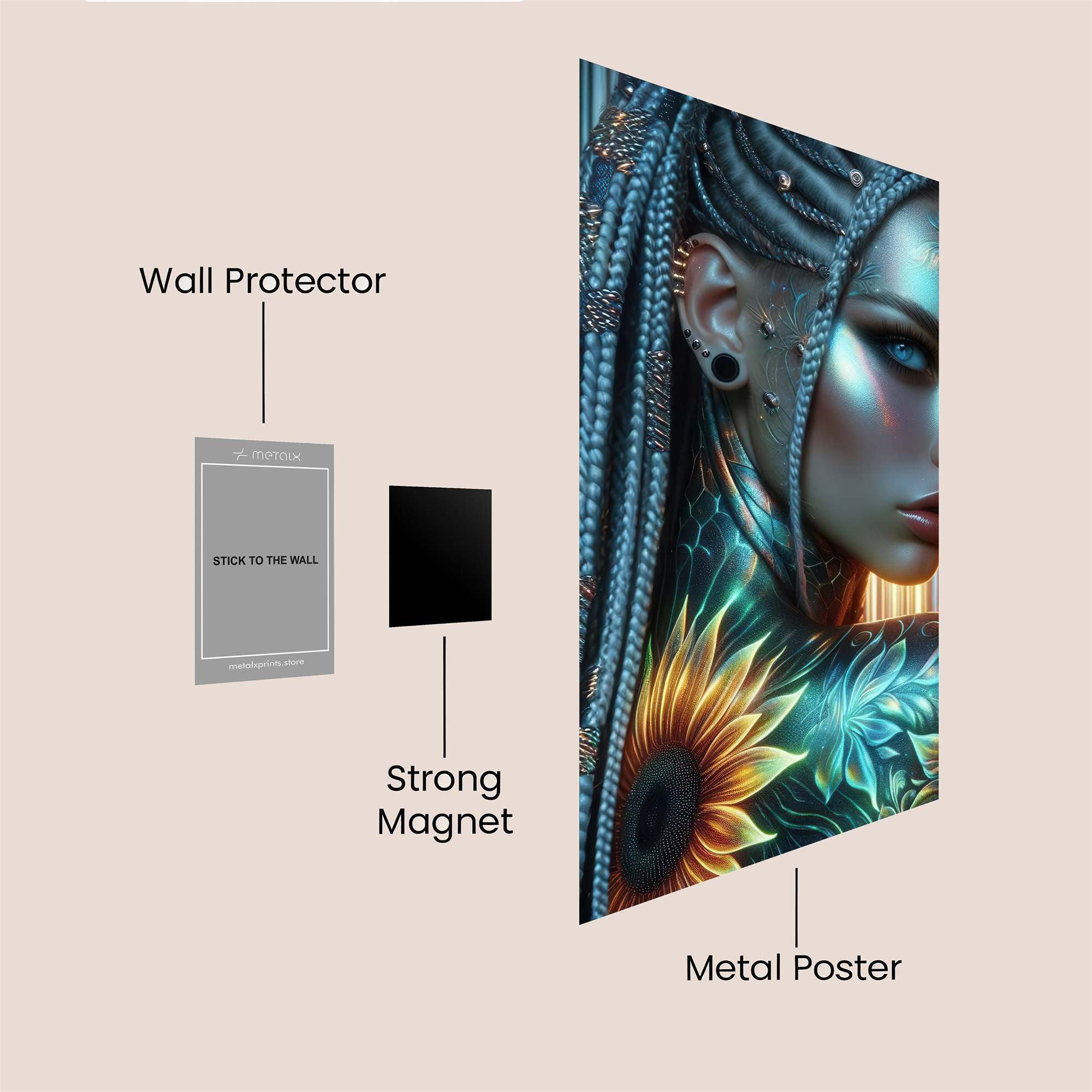 Sunflower Enigma Safe Wall Magnetic / M