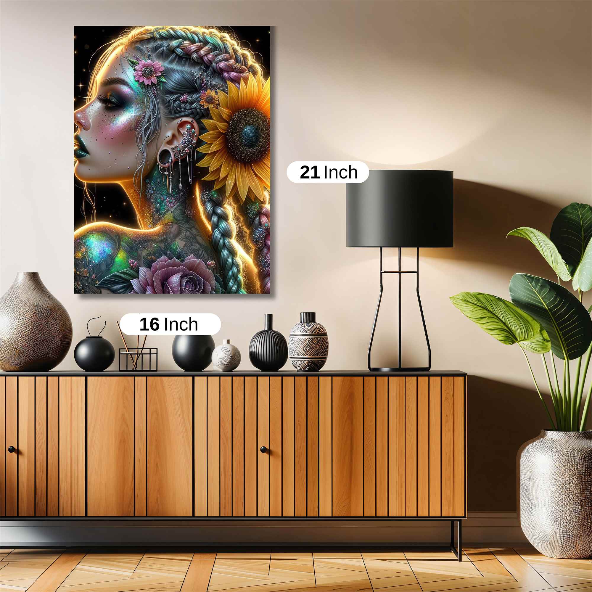 Sunflower Serenity Safe Wall Magnetic / M
