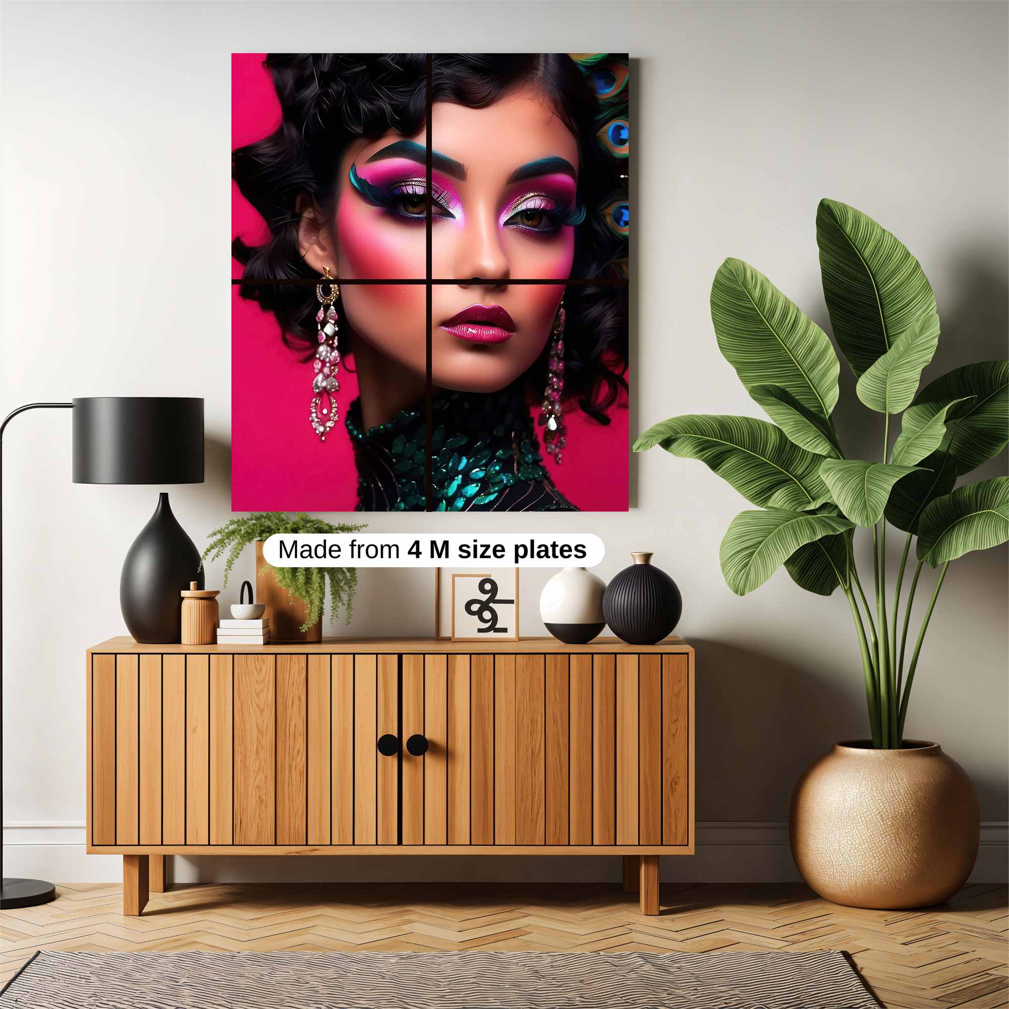 Peacock Dazzle Safe Wall Magnetic / M