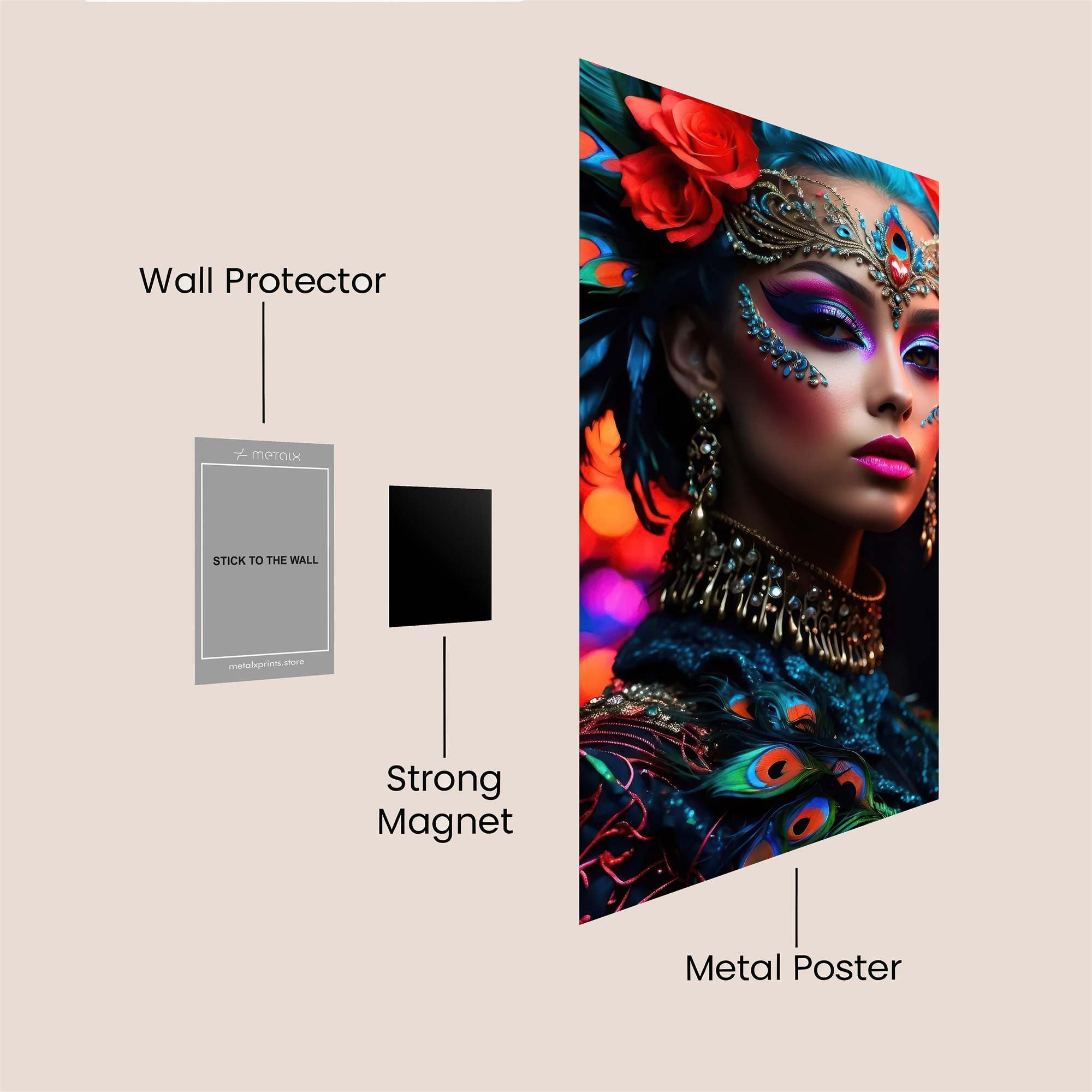 Peacock Majesty Safe Wall Magnetic / M