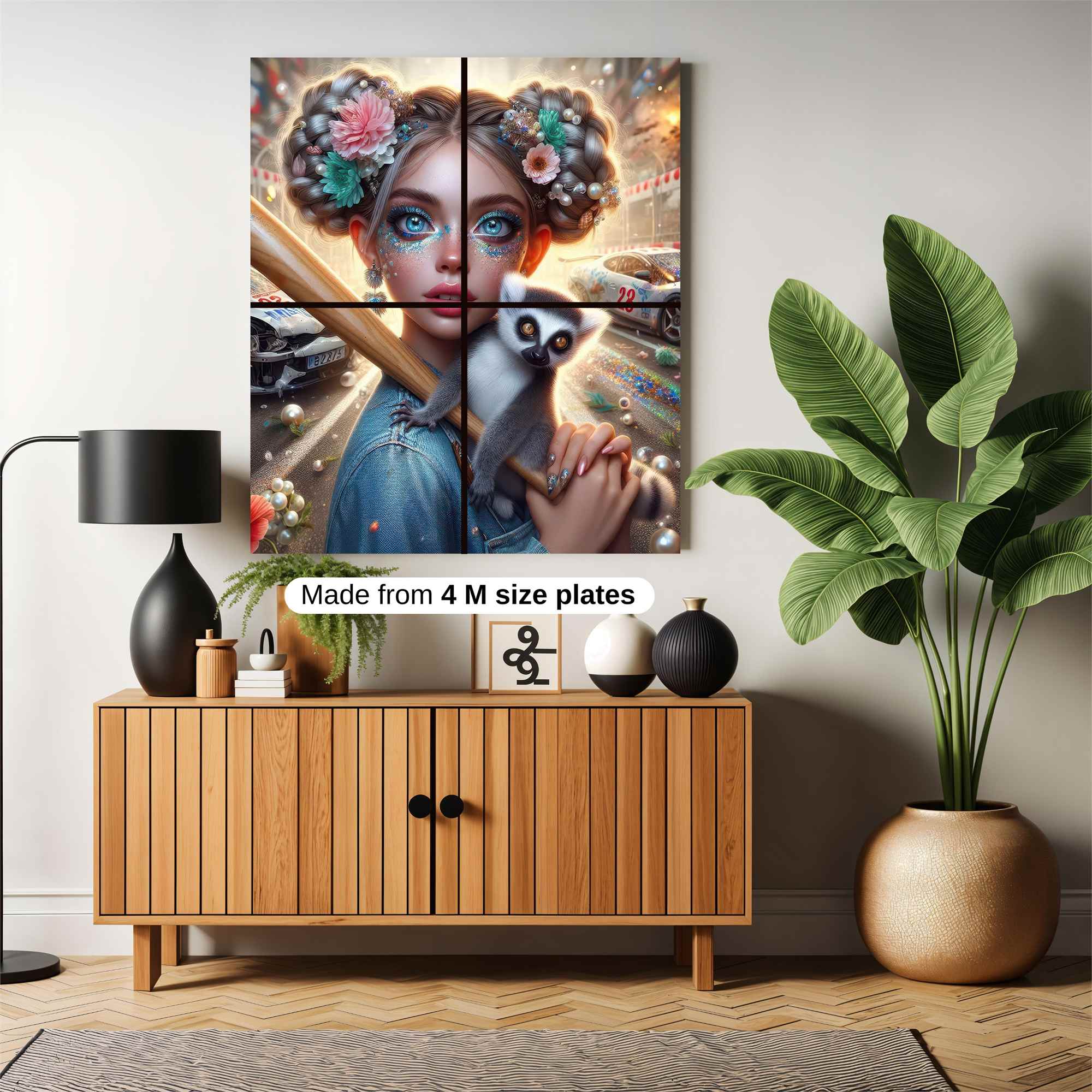 Lemur Whimsy Safe Wall Magnetic / M
