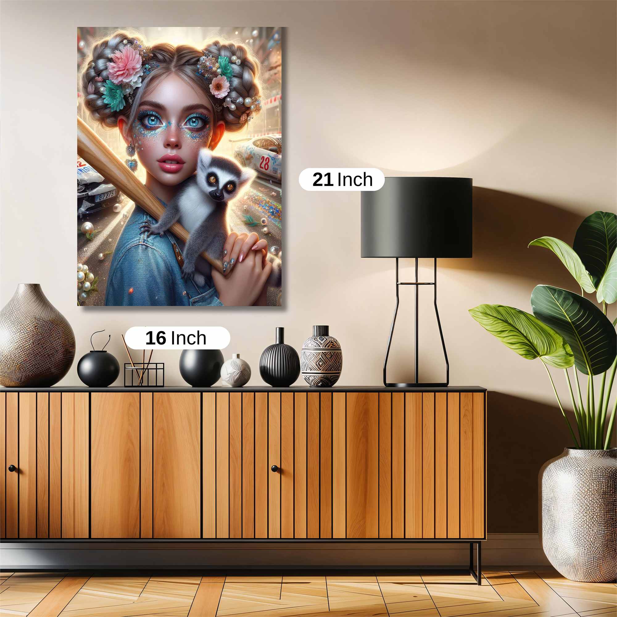 Lemur Whimsy Safe Wall Magnetic / M
