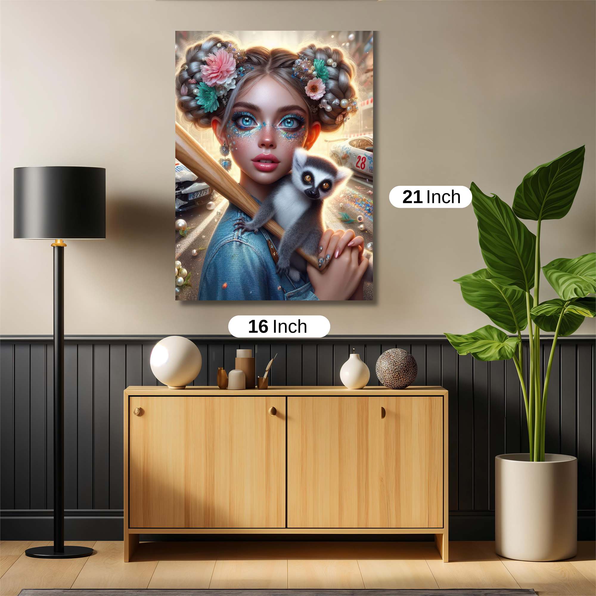Lemur Whimsy Safe Wall Magnetic / M
