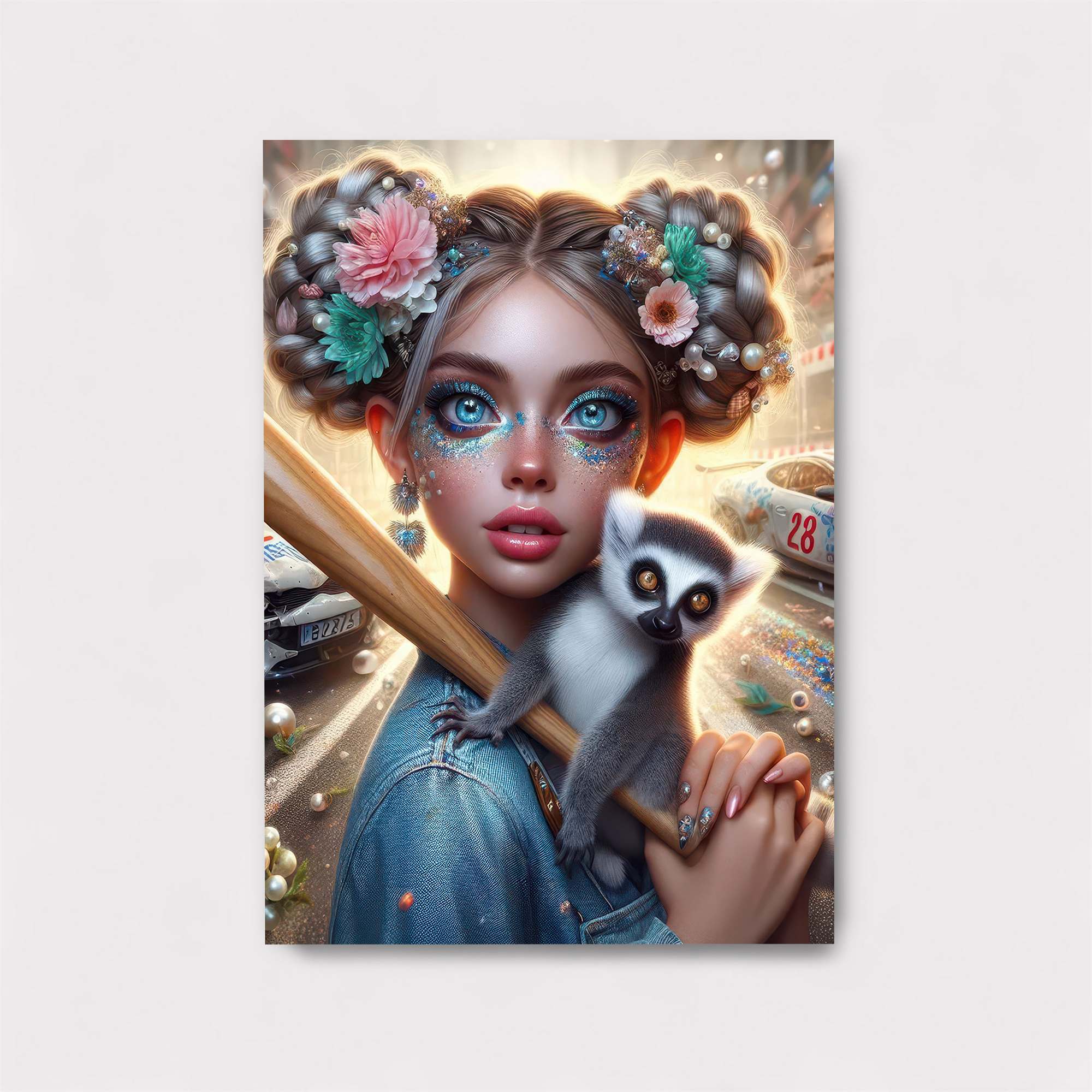 Lemur Whimsy Safe Wall Magnetic / M