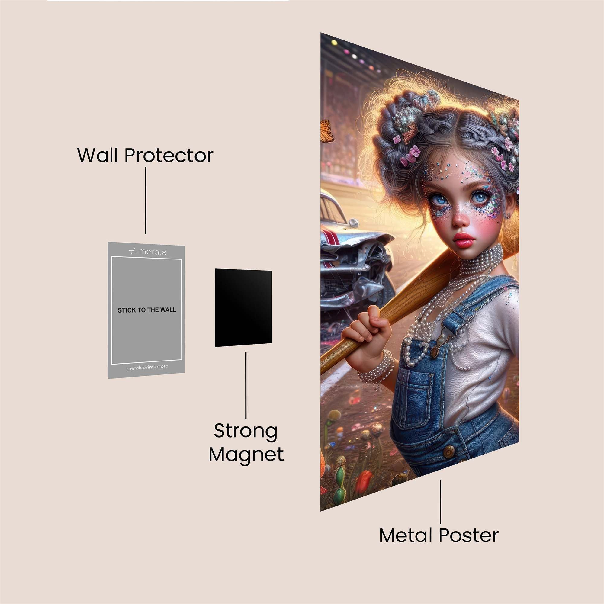 Rebel Whimsy Safe Wall Magnetic / M