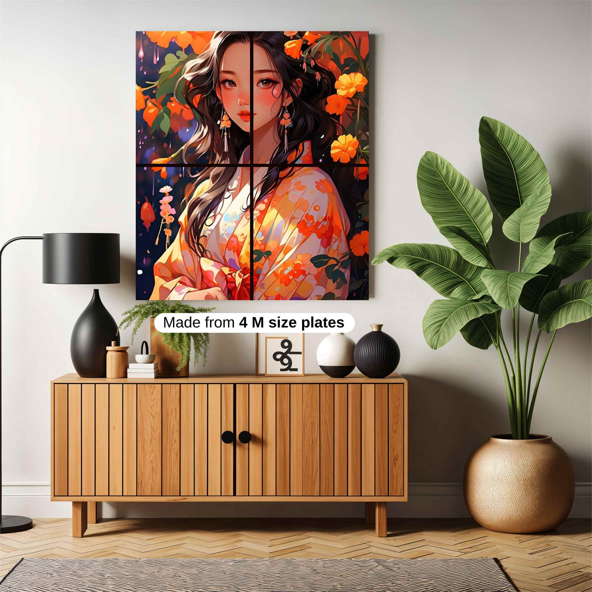 Floral Elegance Safe Wall Magnetic / M