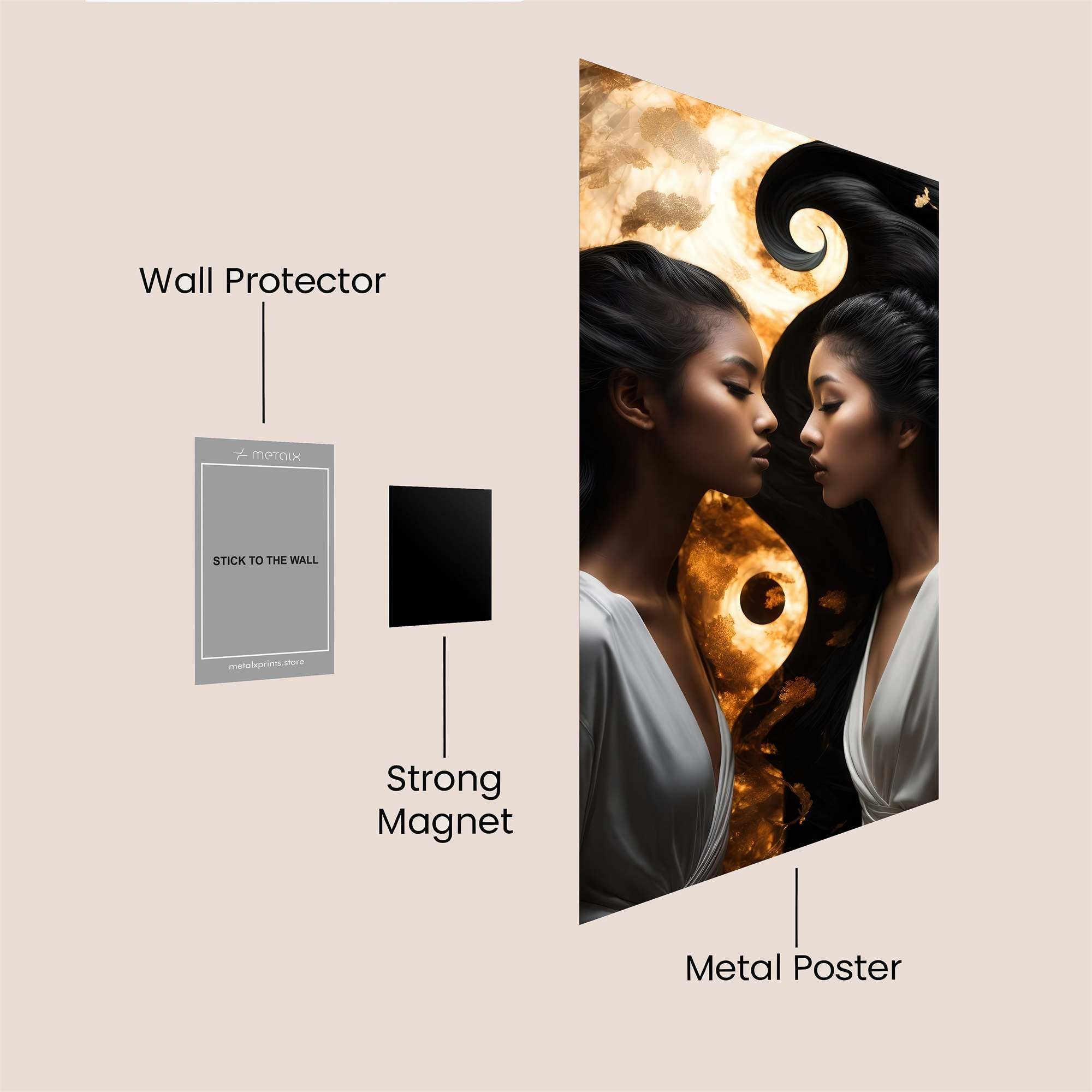Yin-Yang Safe Wall Magnetic / M