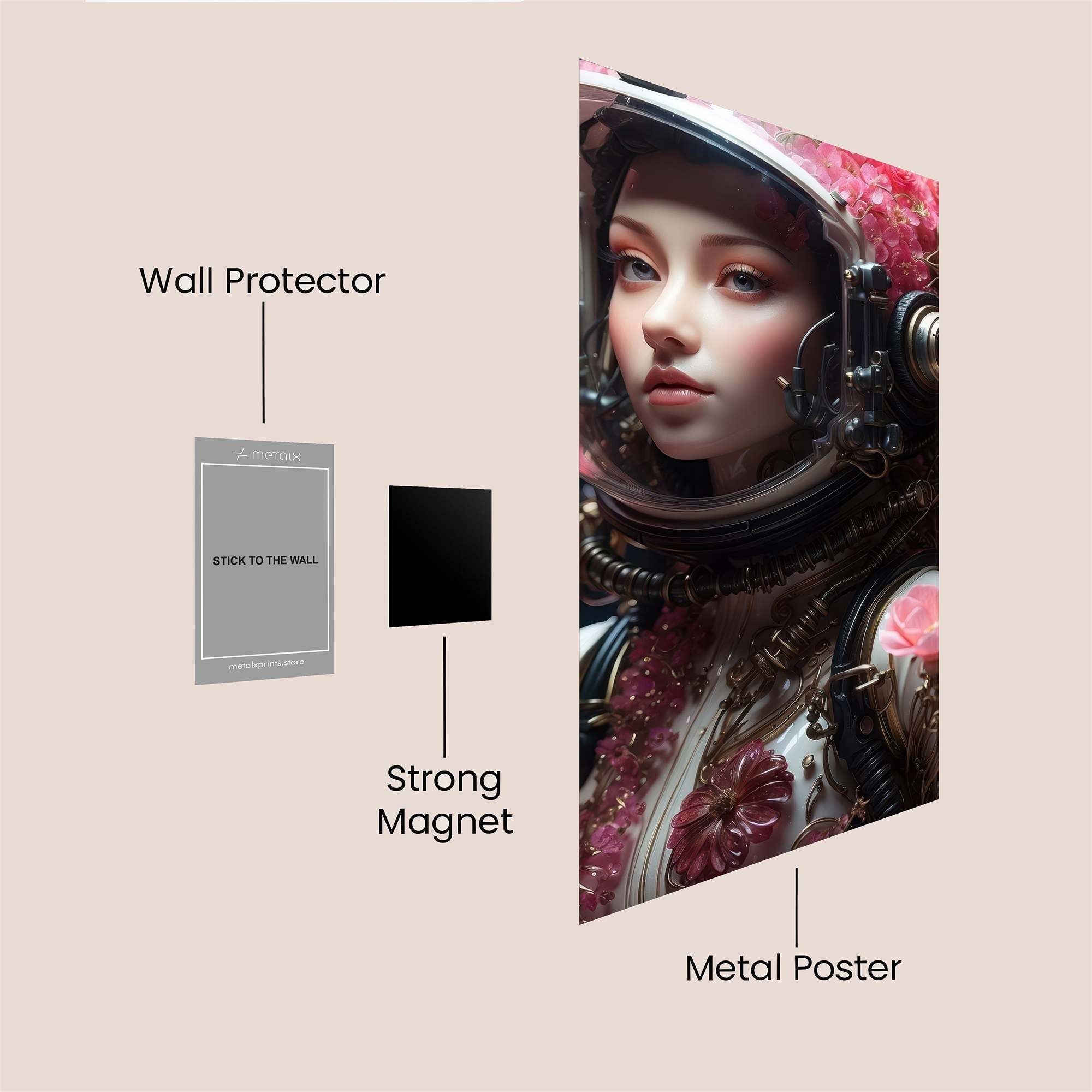 Floral Dream Safe Wall Magnetic / M