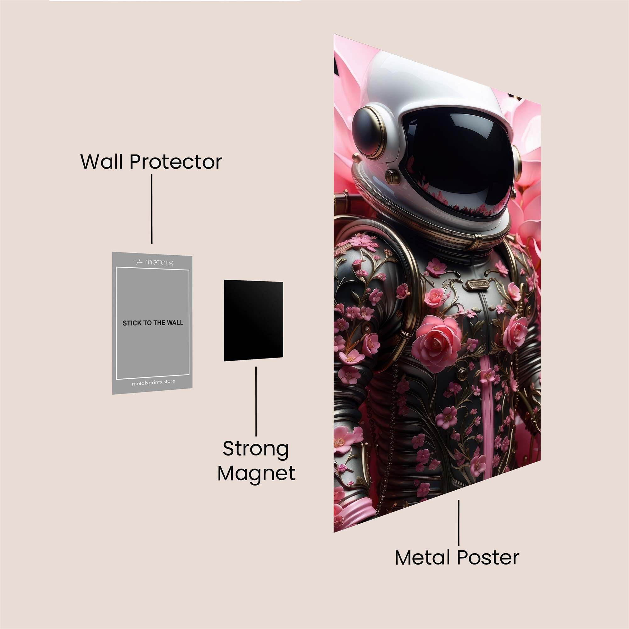 Floral Odyssey Safe Wall Magnetic / M