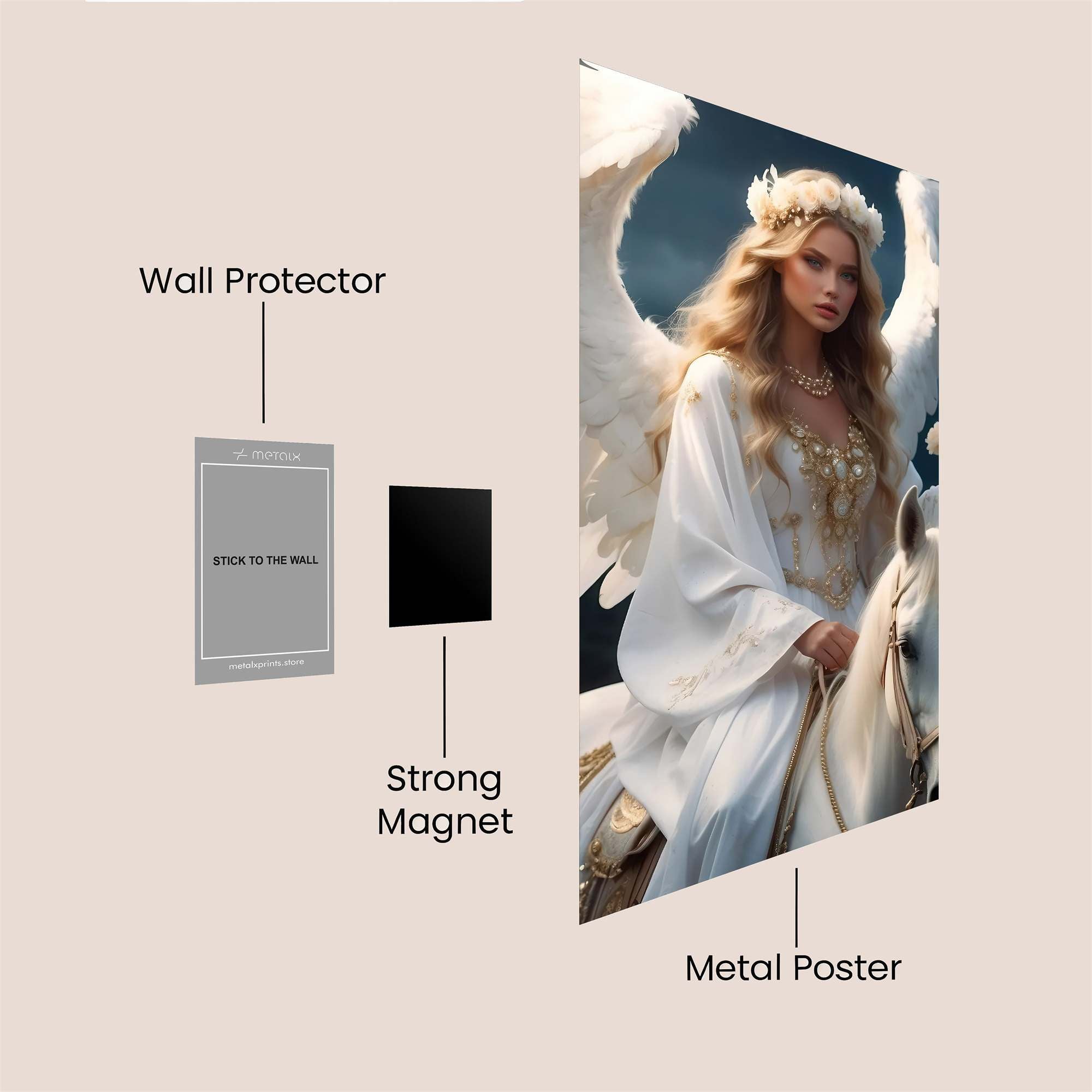 Angel Serenity Safe Wall Magnetic / M