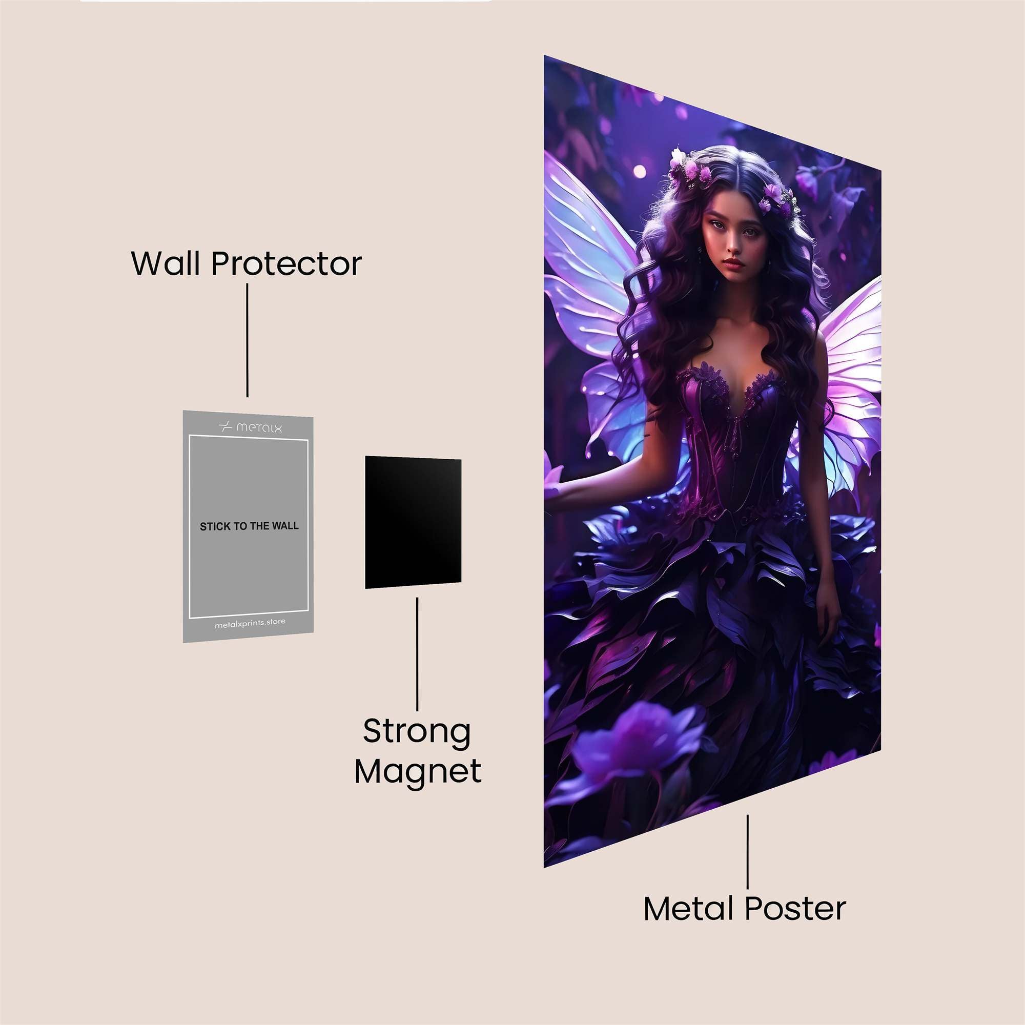 Fairy Enchantment Safe Wall Magnetic / M