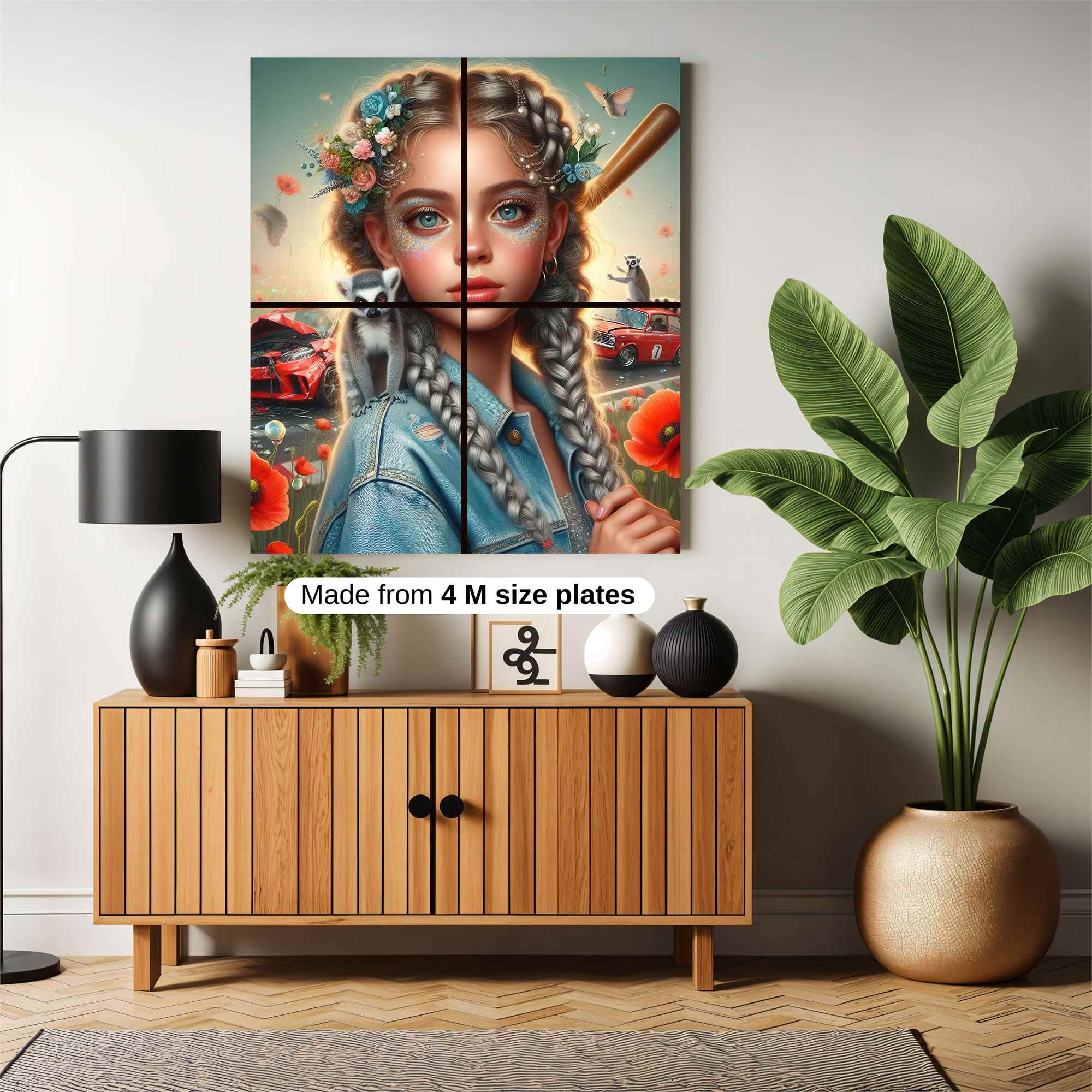 Poppy Rebellion Safe Wall Magnetic / M