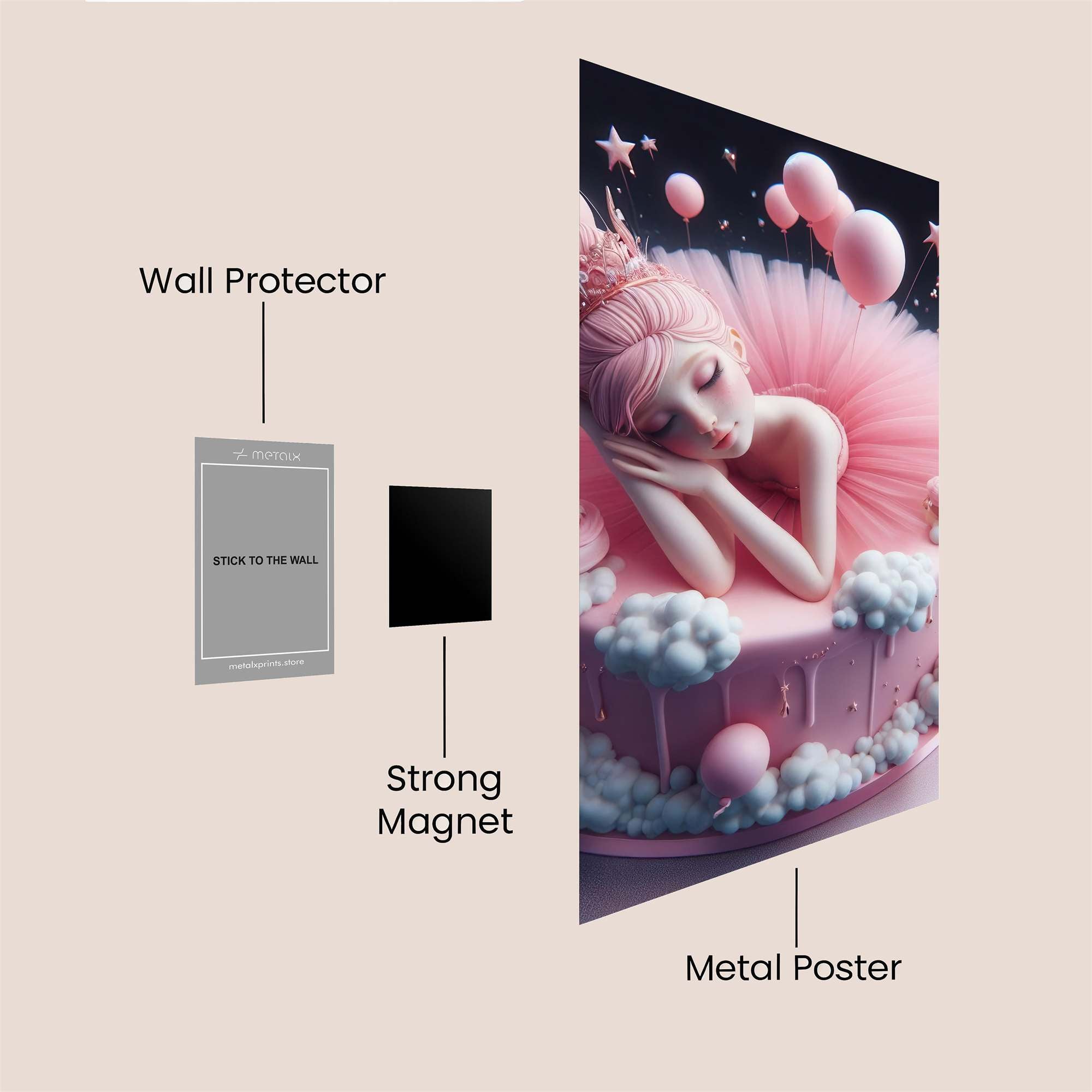 Ballerina Dream Safe Wall Magnetic / M