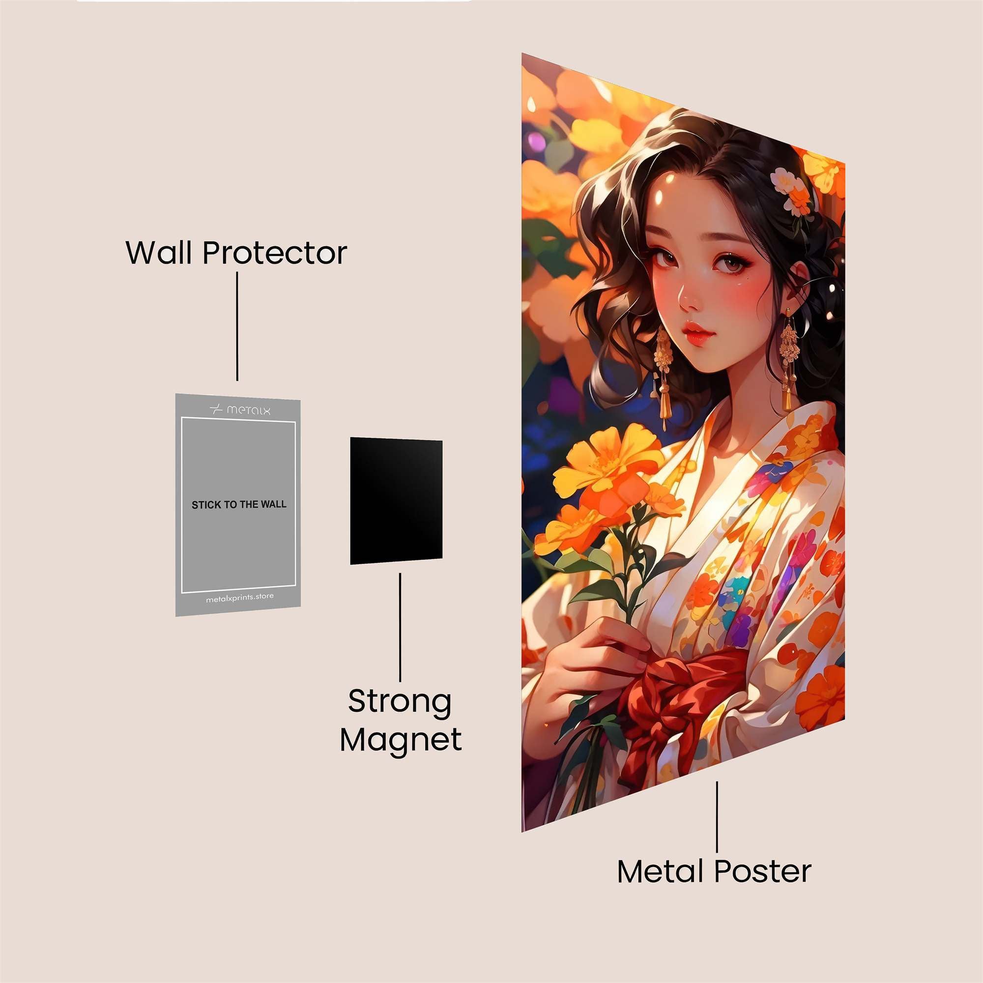 Blossom Serenity Safe Wall Magnetic / M