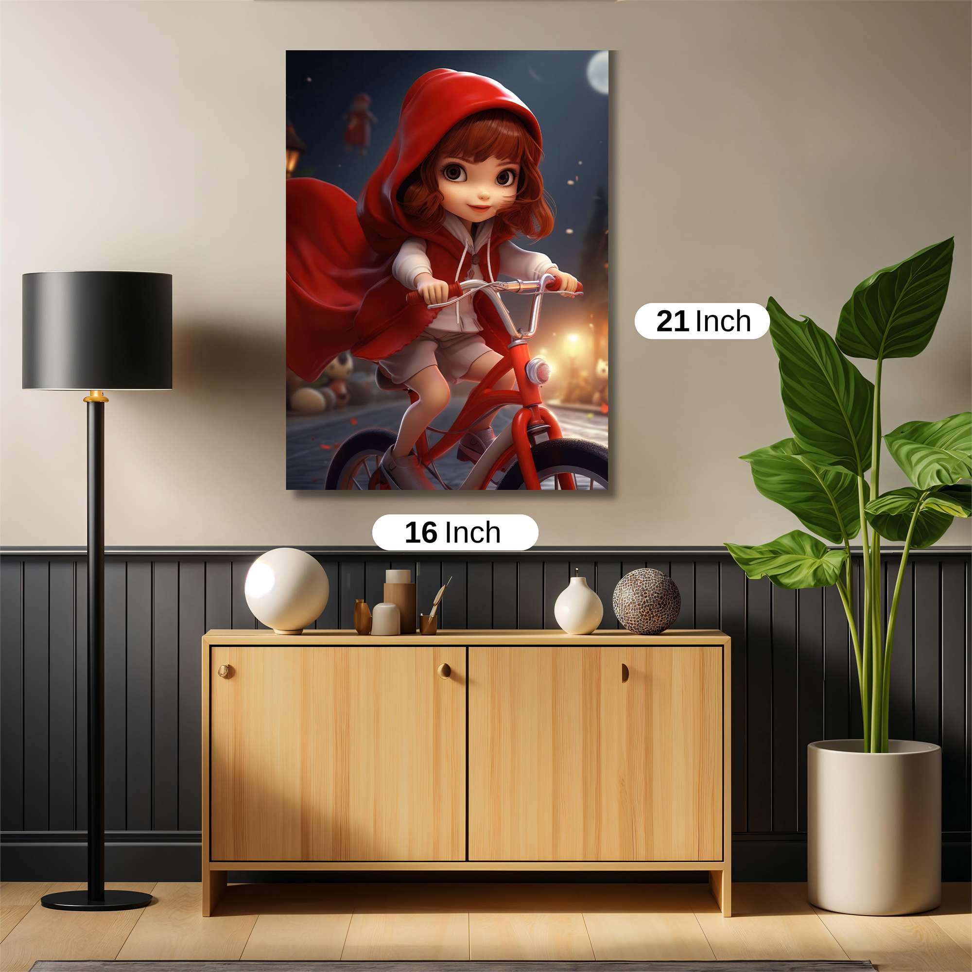 Red Riding Safe Wall Magnetic / M