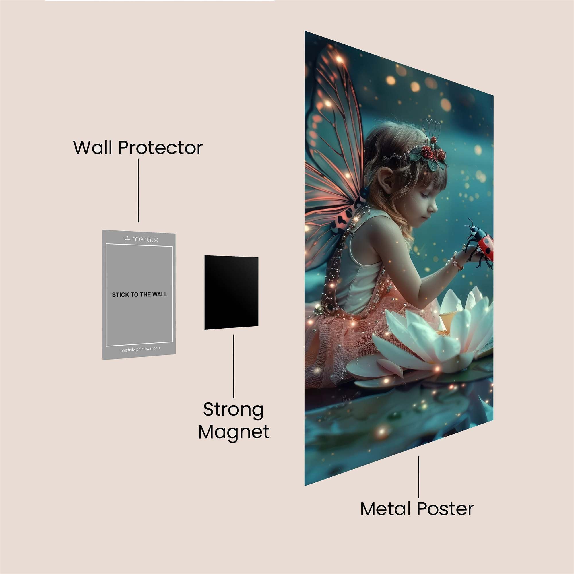 Fairy Whimsy Safe Wall Magnetic / M